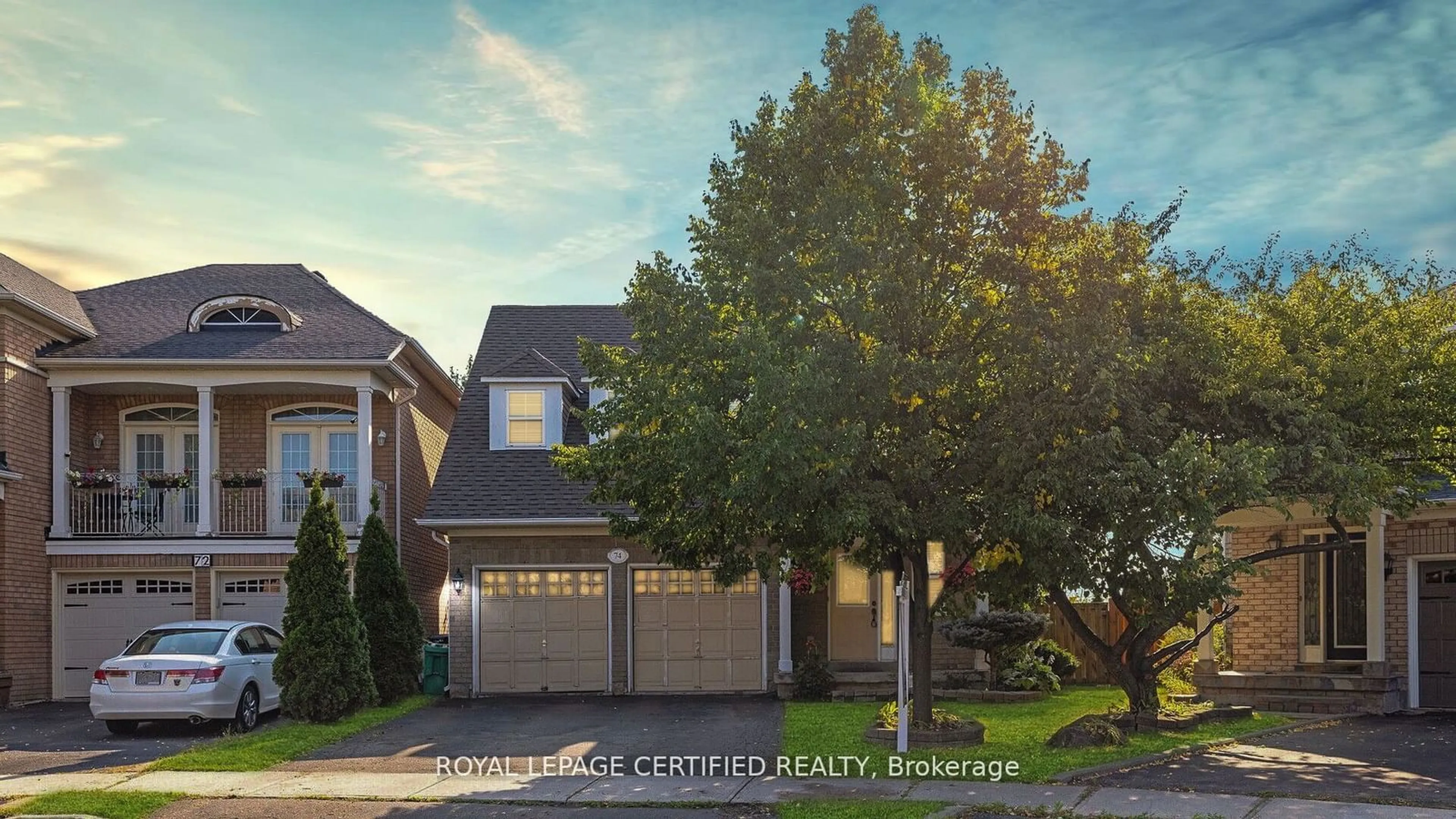 Frontside or backside of a home, the street view for 74 Earl Grey Cres, Brampton Ontario L7A 2L2