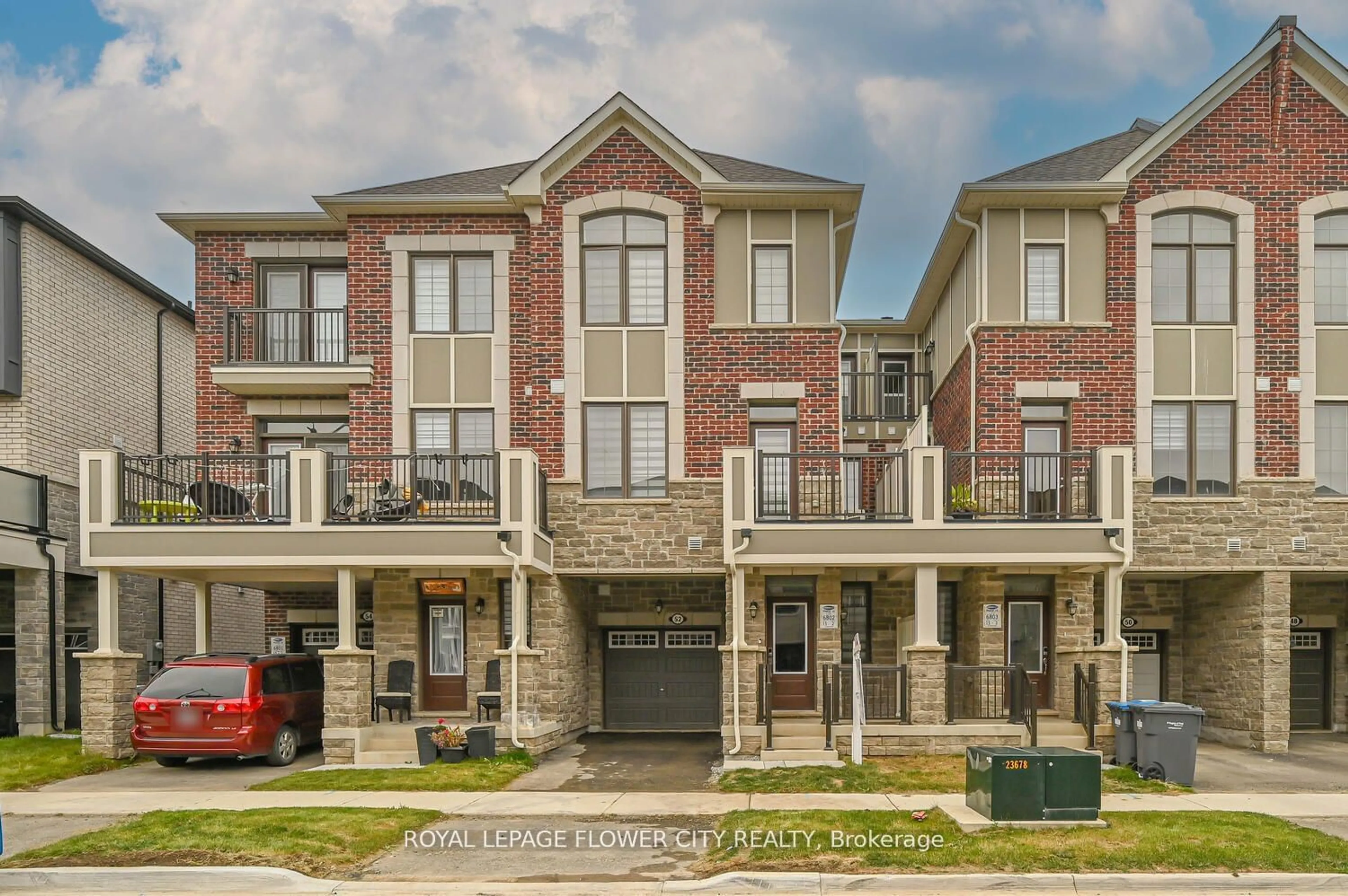 A pic from exterior of the house or condo, the street view for 52 Melmar St, Brampton Ontario L7A 0B6