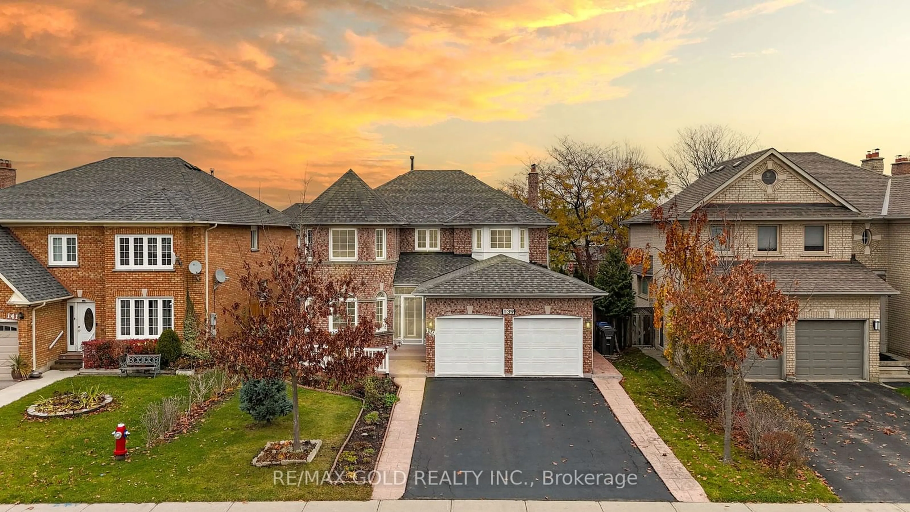 A pic from exterior of the house or condo, the fenced backyard for 139 Mountainash Rd, Brampton Ontario L6R 1J1