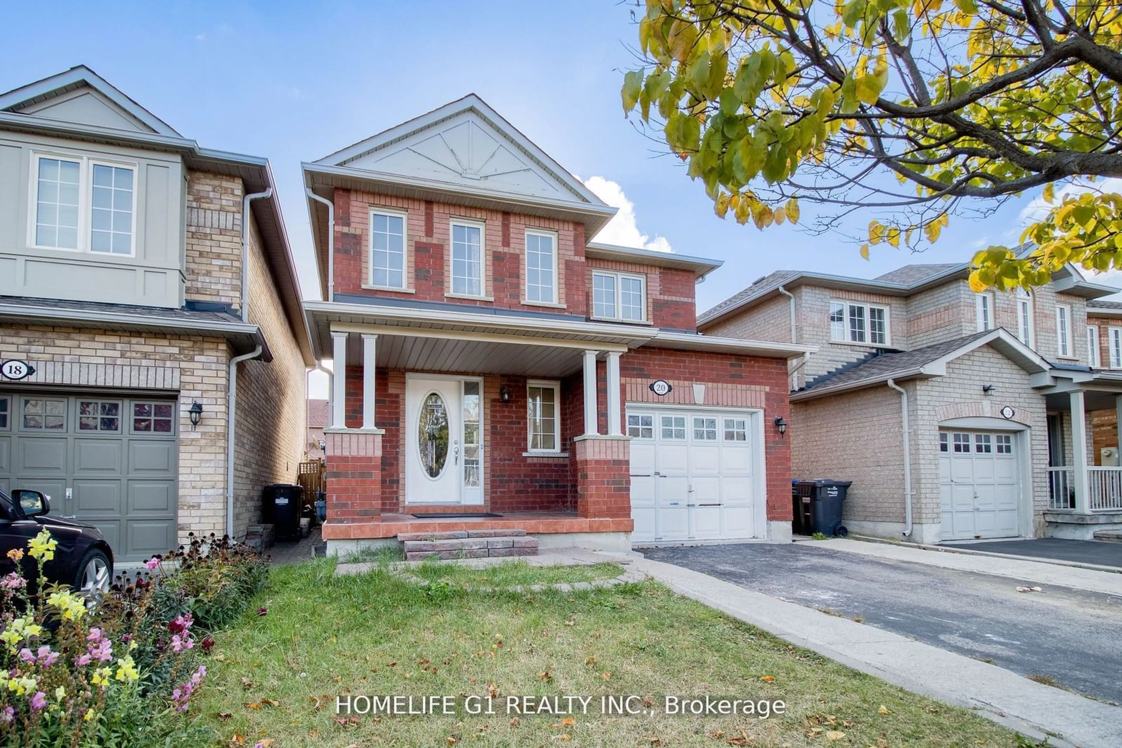 Home with brick exterior material for 20 Trevino Cres, Brampton Ontario L6P 1L9