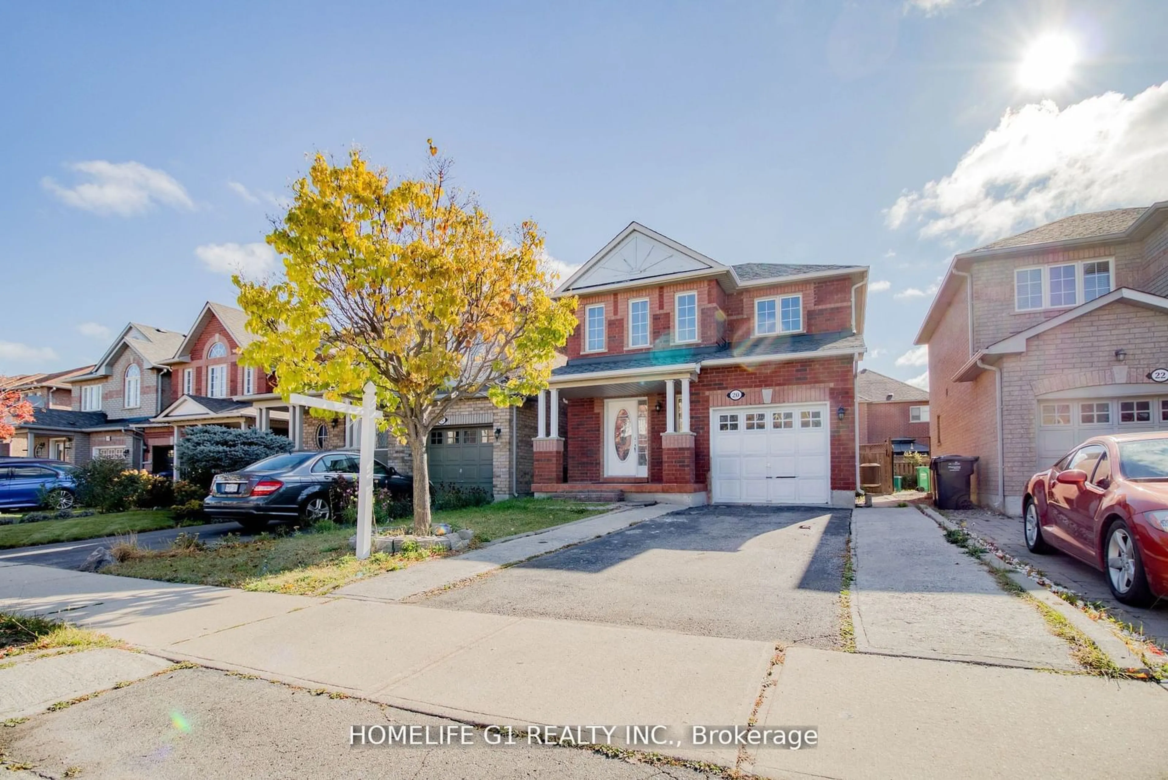 Home with brick exterior material for 20 Trevino Cres, Brampton Ontario L6P 1L9