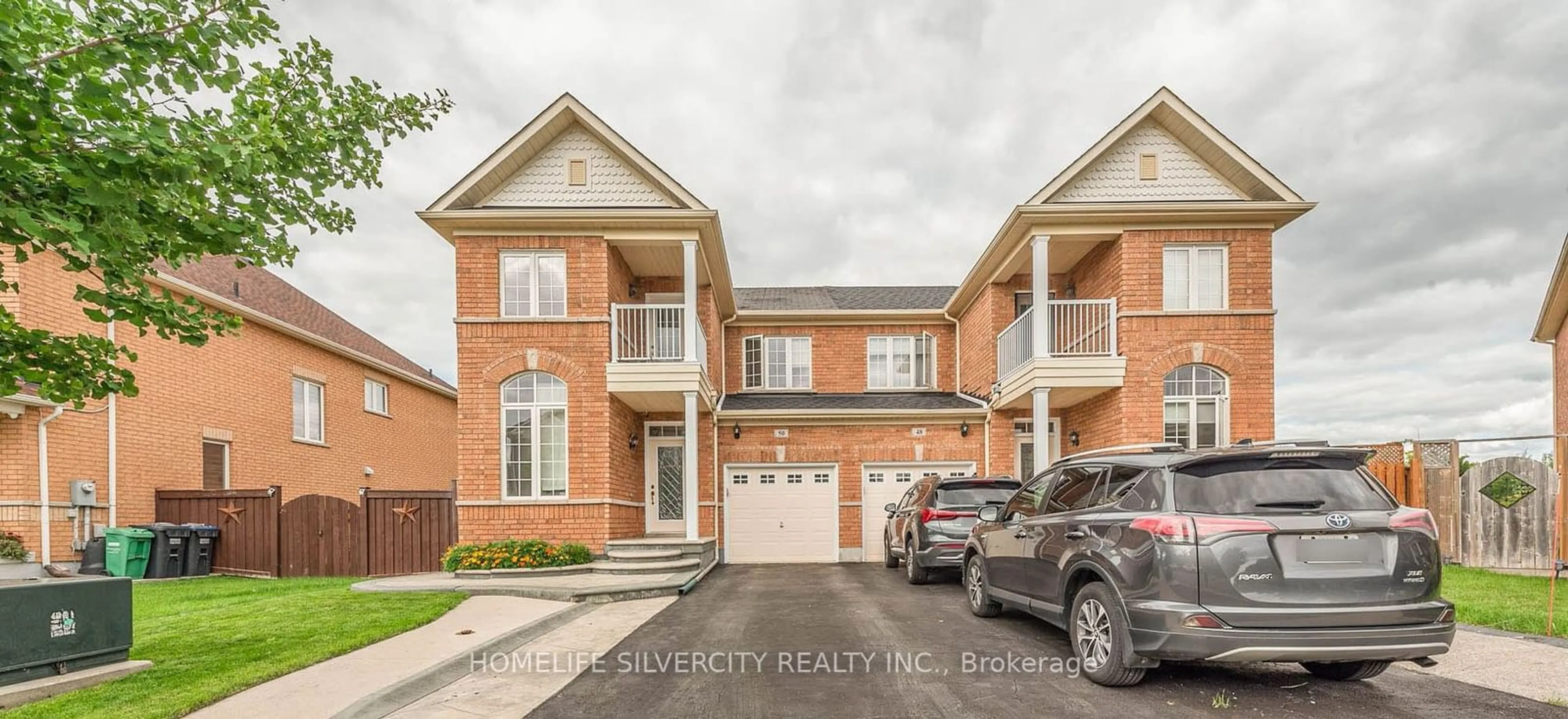 A pic from exterior of the house or condo, the street view for 50 Begonia Cres, Brampton Ontario L7A 0M6