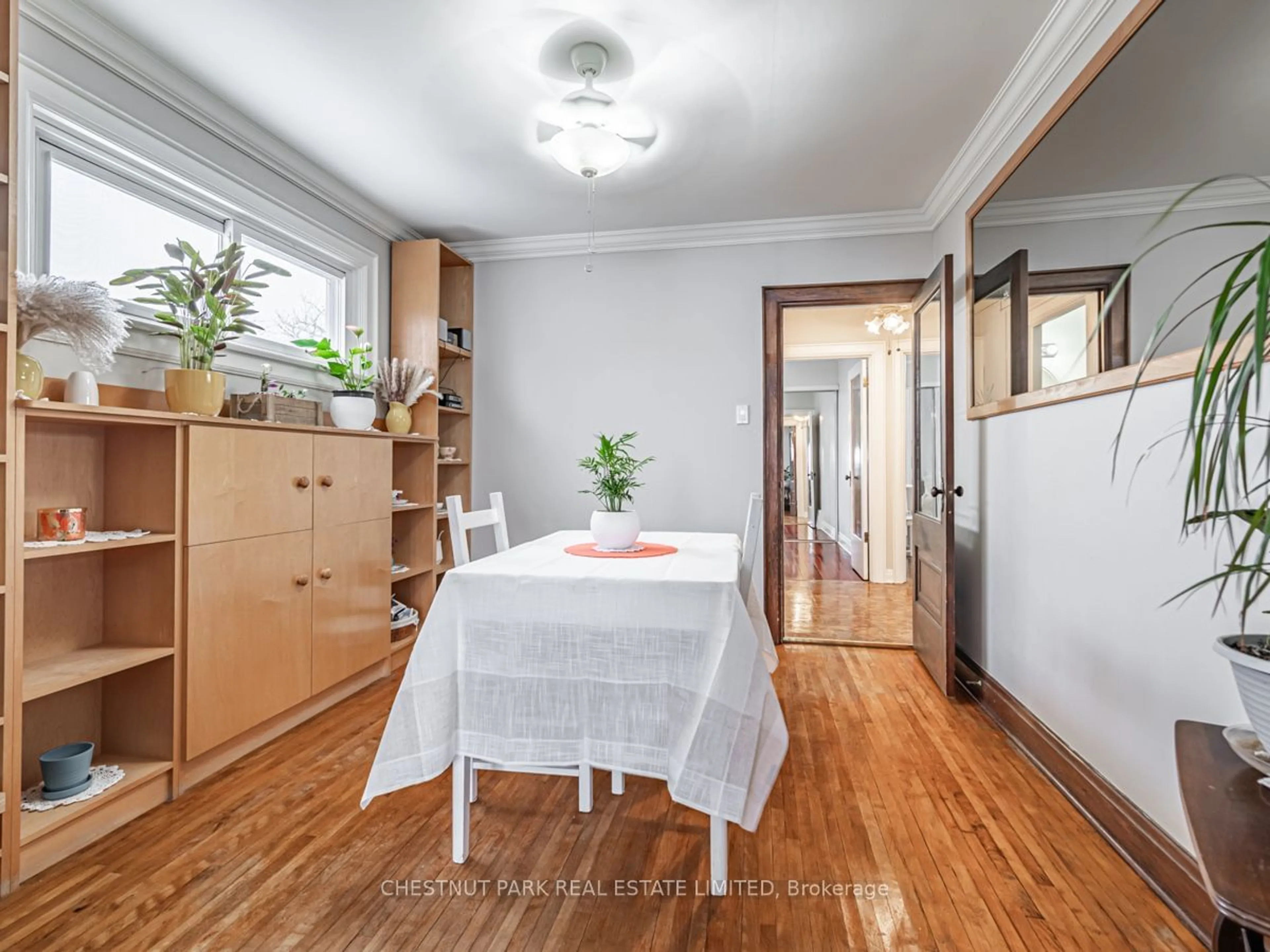 Dining room, wood floors for 207 Pellatt Ave, Toronto Ontario M9N 2P5