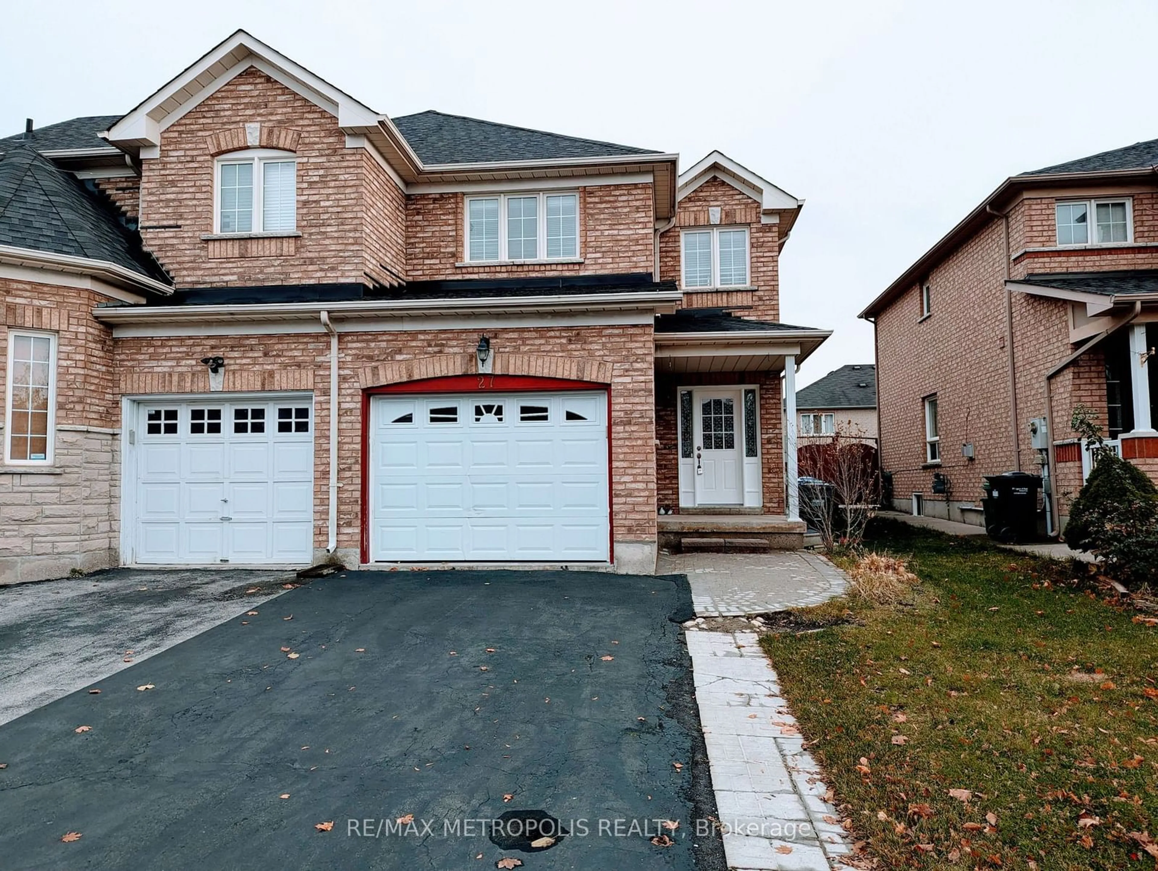 Home with brick exterior material for 27 Prince Cres, Brampton Ontario L7A 2C9