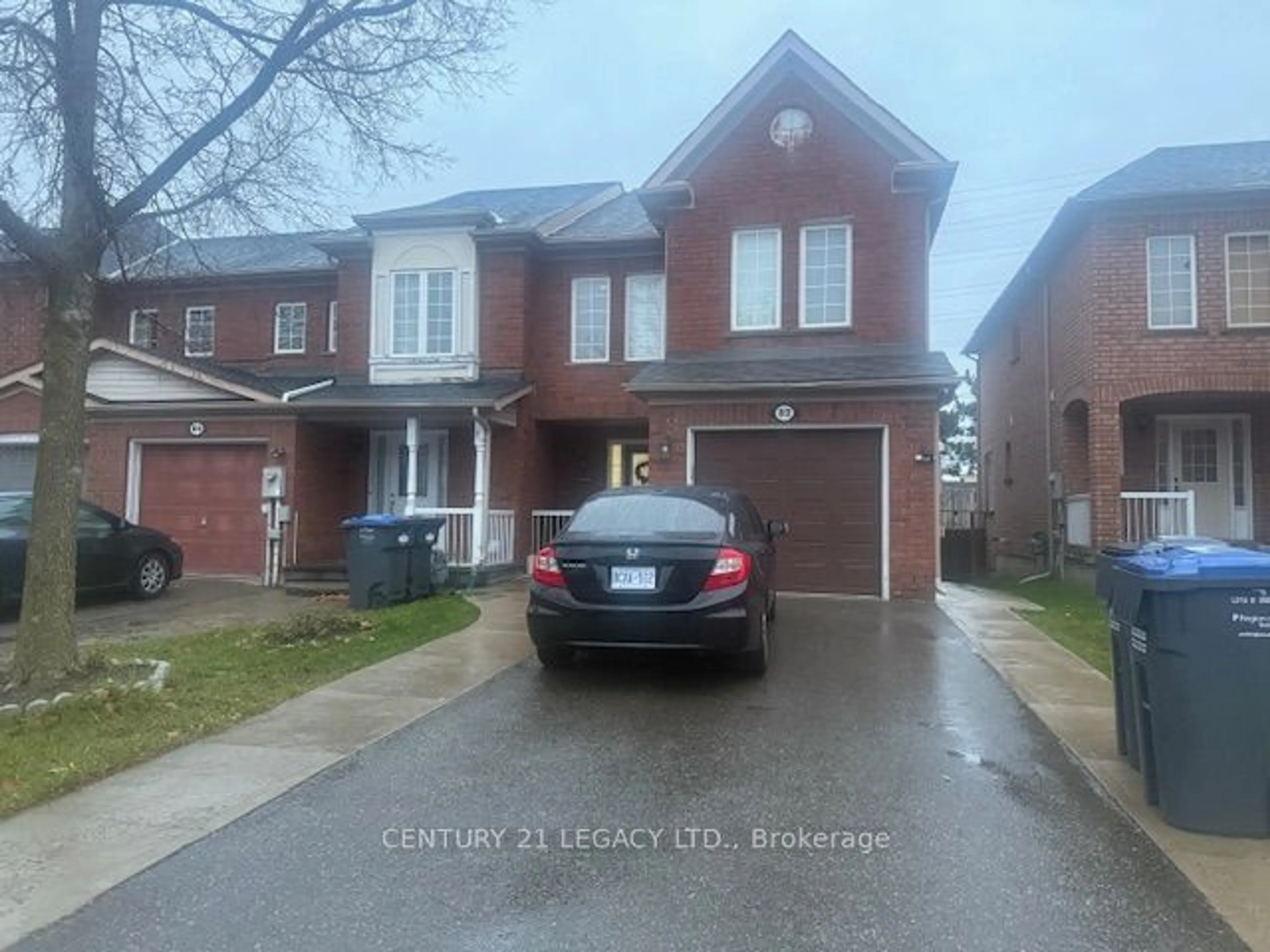 Frontside or backside of a home, the street view for 82 Monaco Crt, Brampton Ontario L7A 1X5