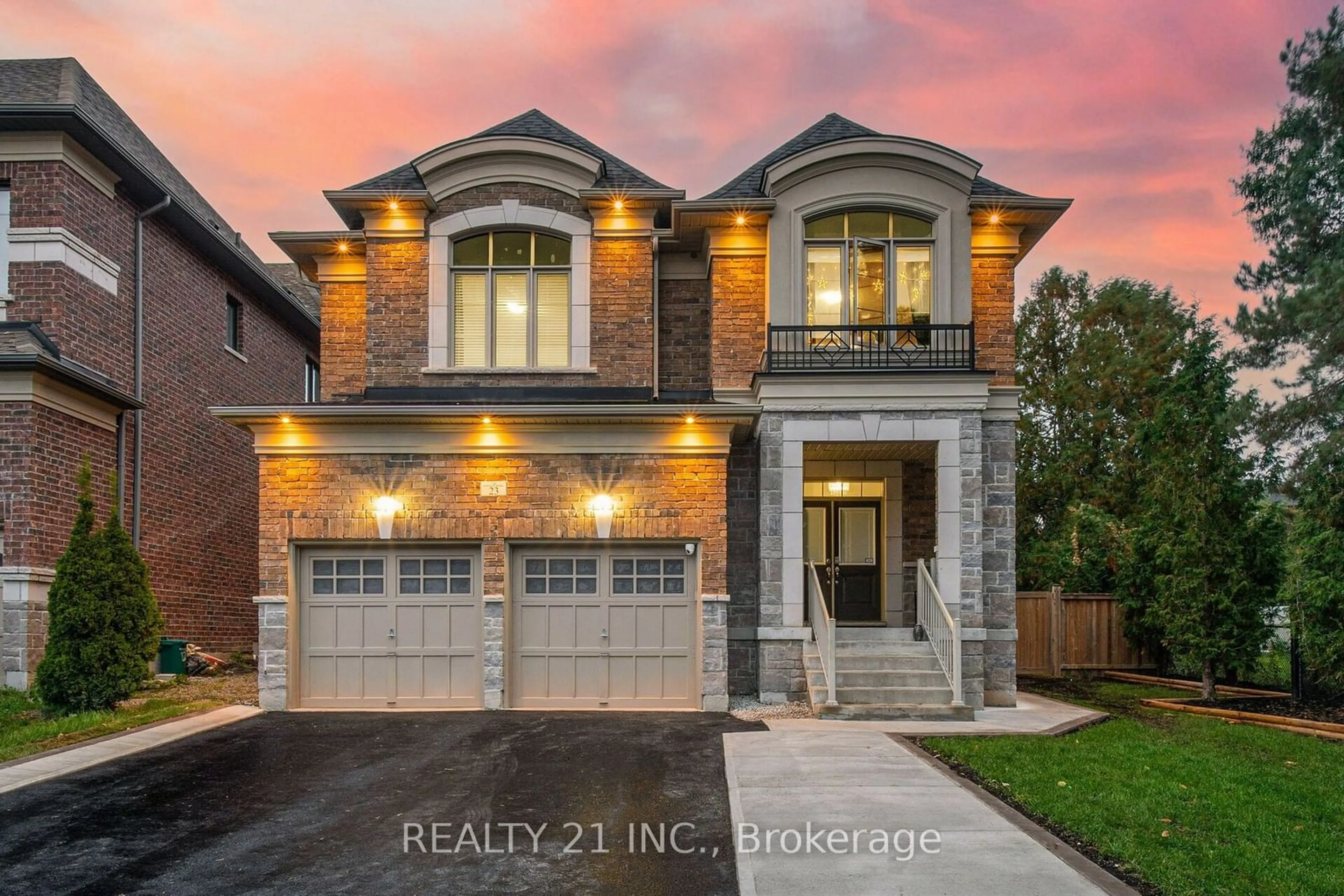 Home with brick exterior material for 23 Covina Rd, Brampton Ontario L6X 0B2