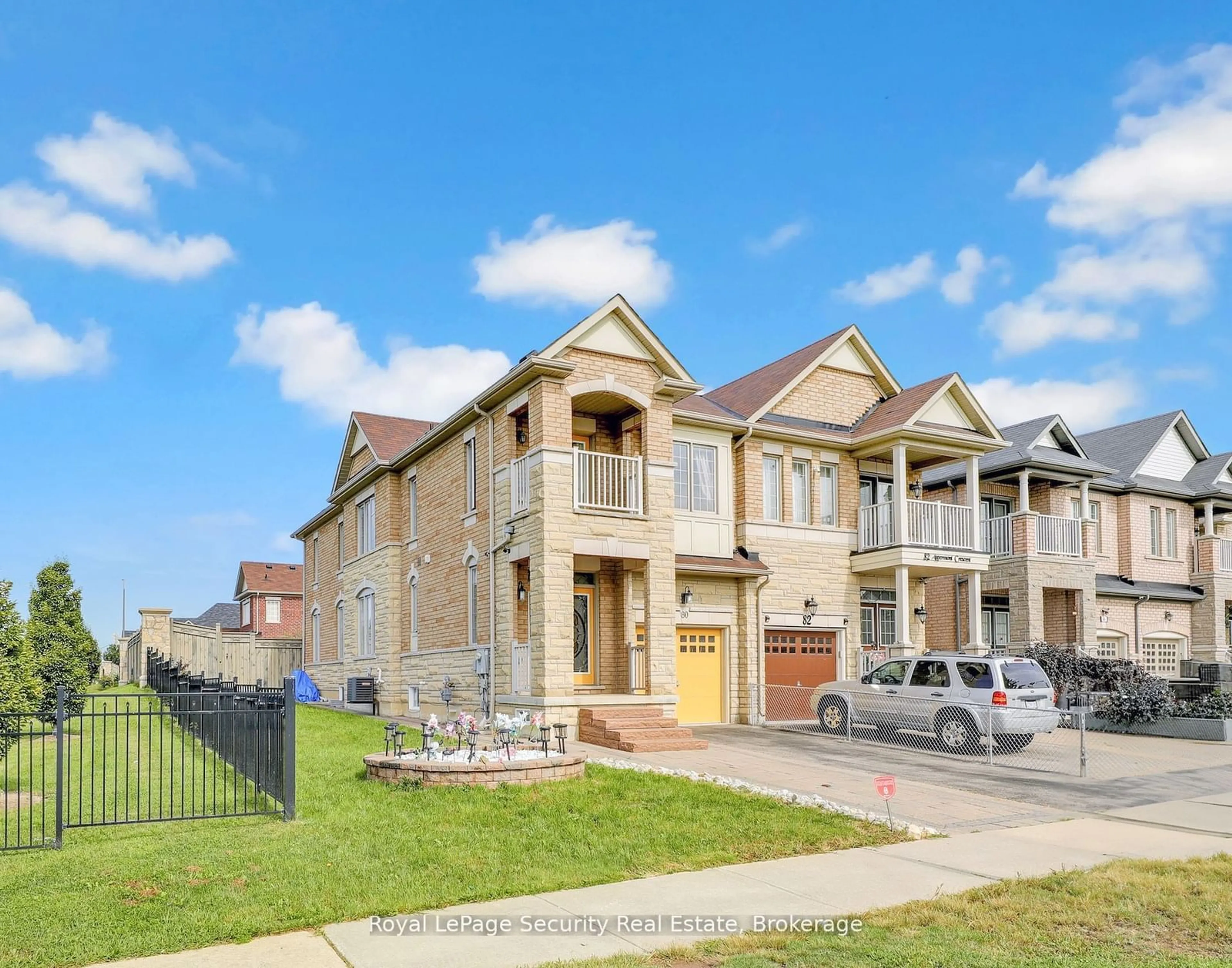 A pic from exterior of the house or condo, the street view for 80 Aspermont Cres, Brampton Ontario L6P 0W4