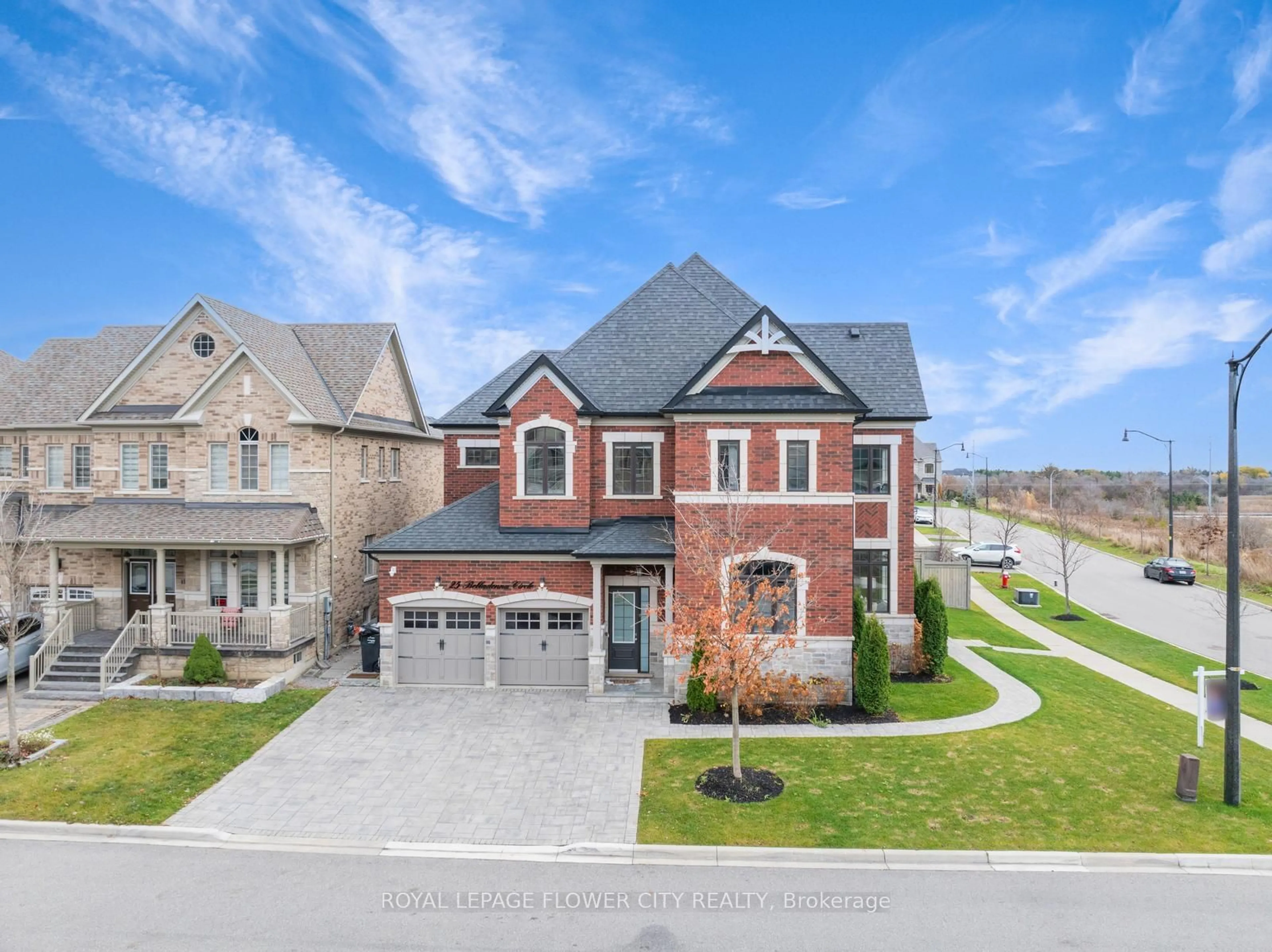 Home with brick exterior material for 25 Belladonna Circ, Brampton Ontario L6P 4B6