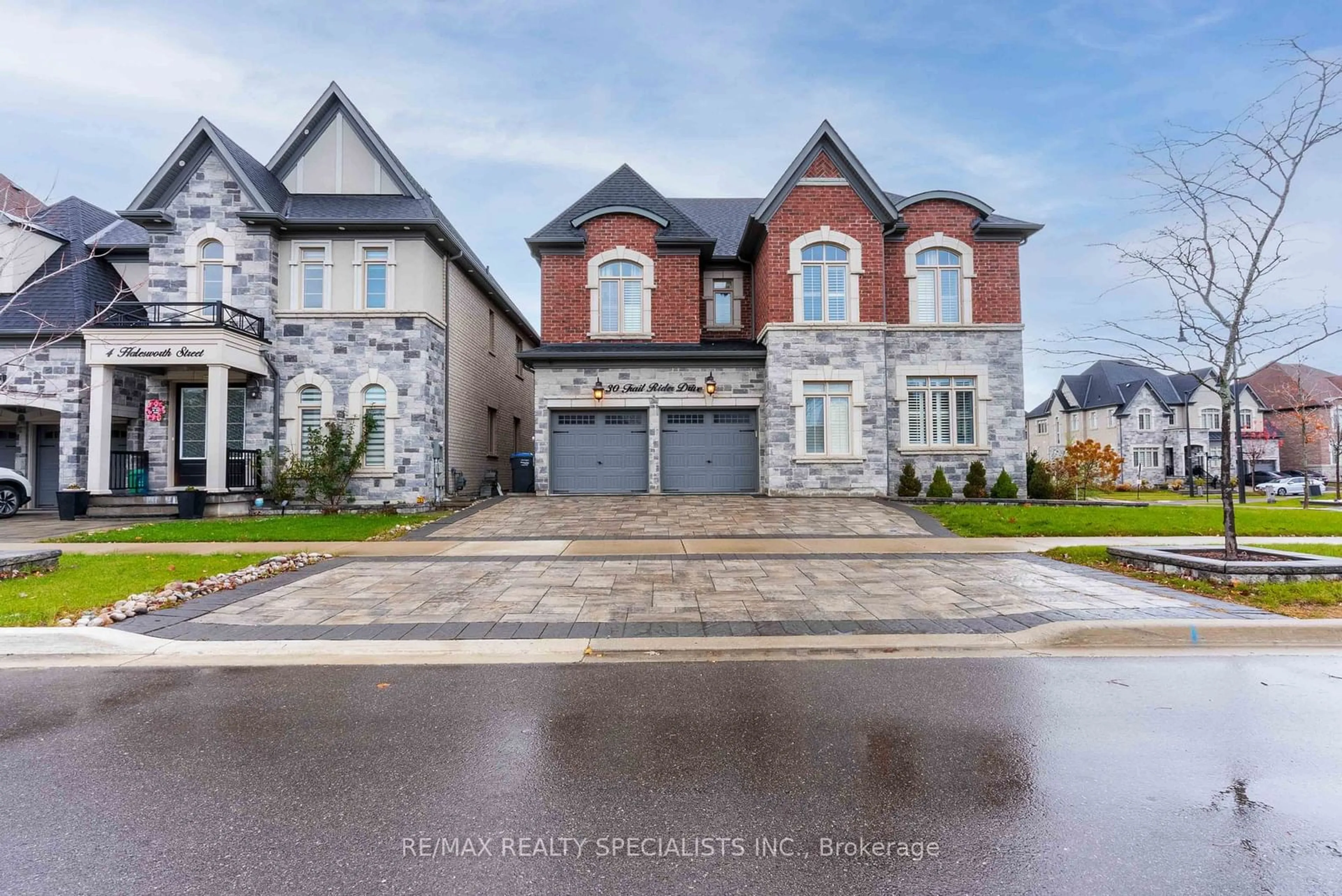 Home with brick exterior material for 30 Trail Rider Dr, Brampton Ontario L6P 4M4