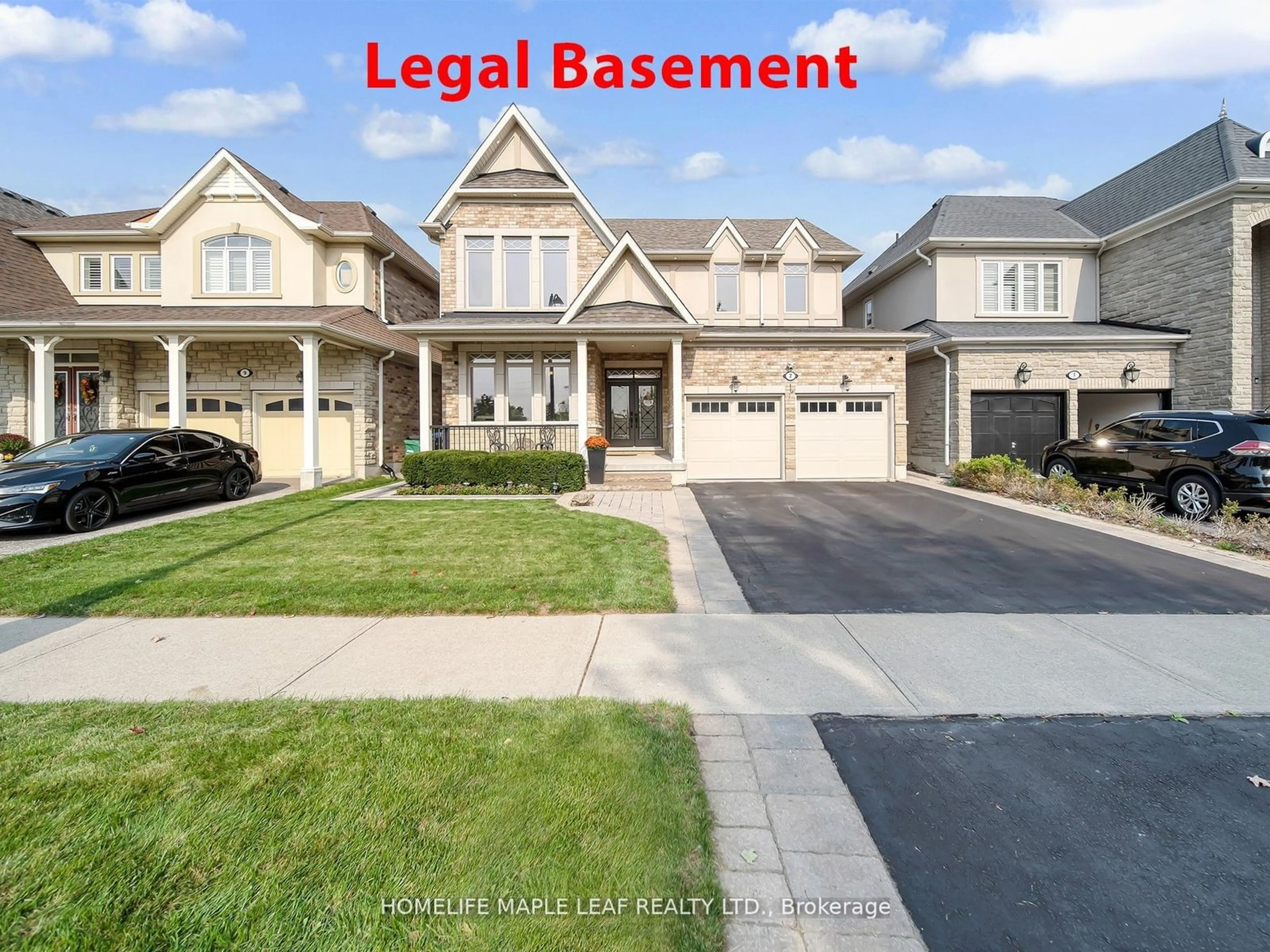 Frontside or backside of a home, the street view for 7 Kirkhollow Dr, Brampton Ontario L6P 2V5