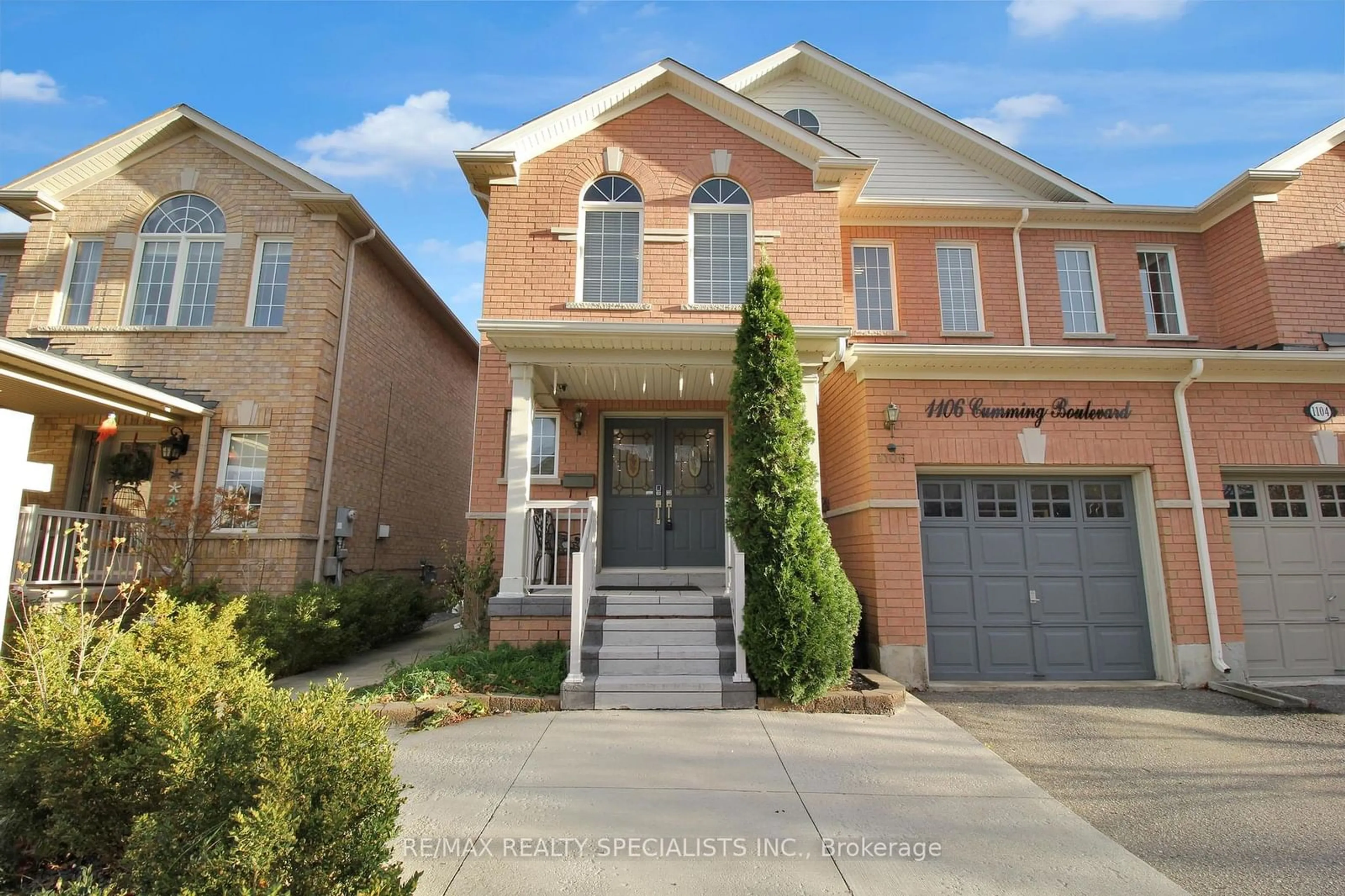 Home with brick exterior material for 1106 Cumming Blvd, Milton Ontario L9T 6T6