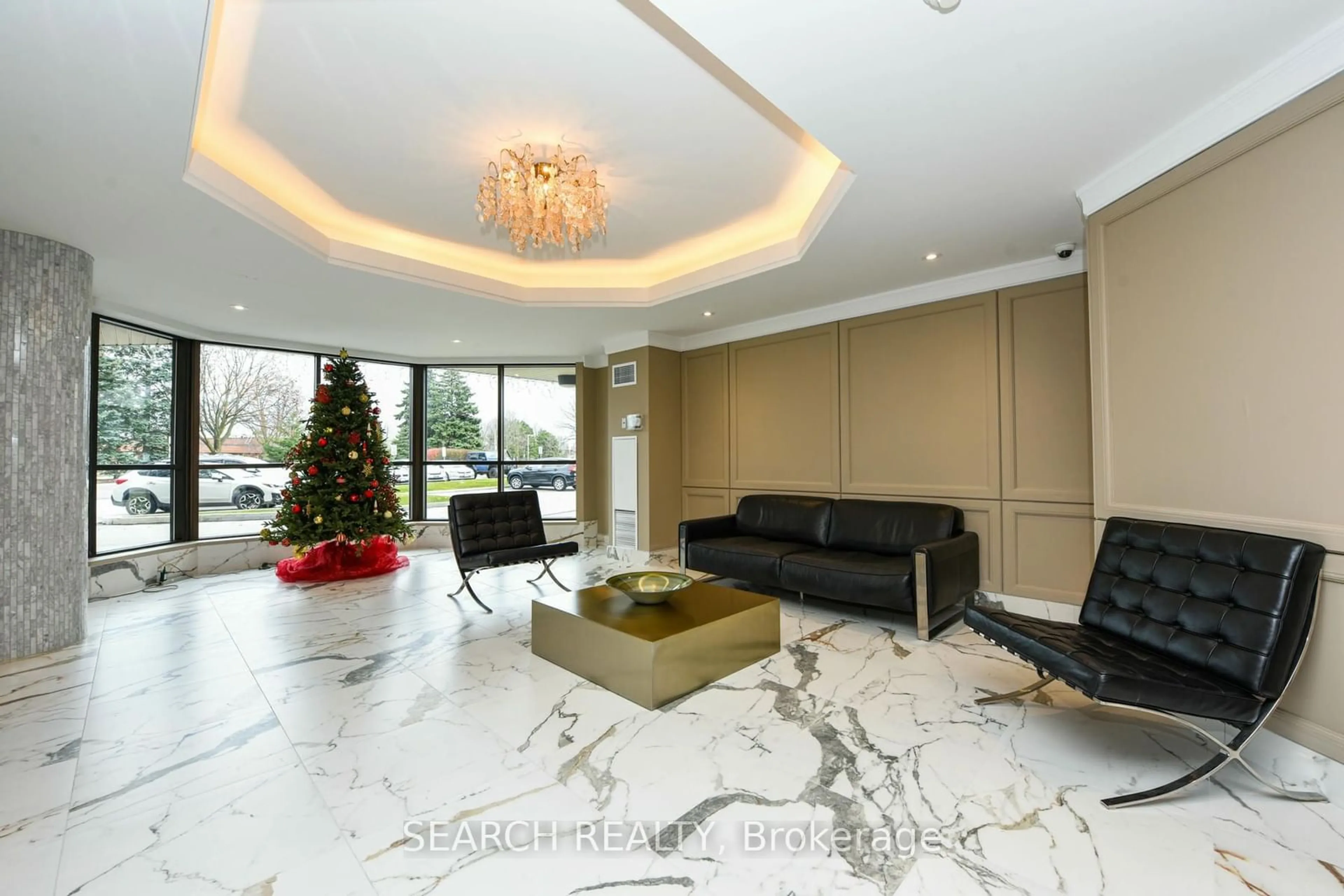 Indoor lobby, ceramic floors for 1155 Bough Beeches Blvd #101, Mississauga Ontario L4W 4N2