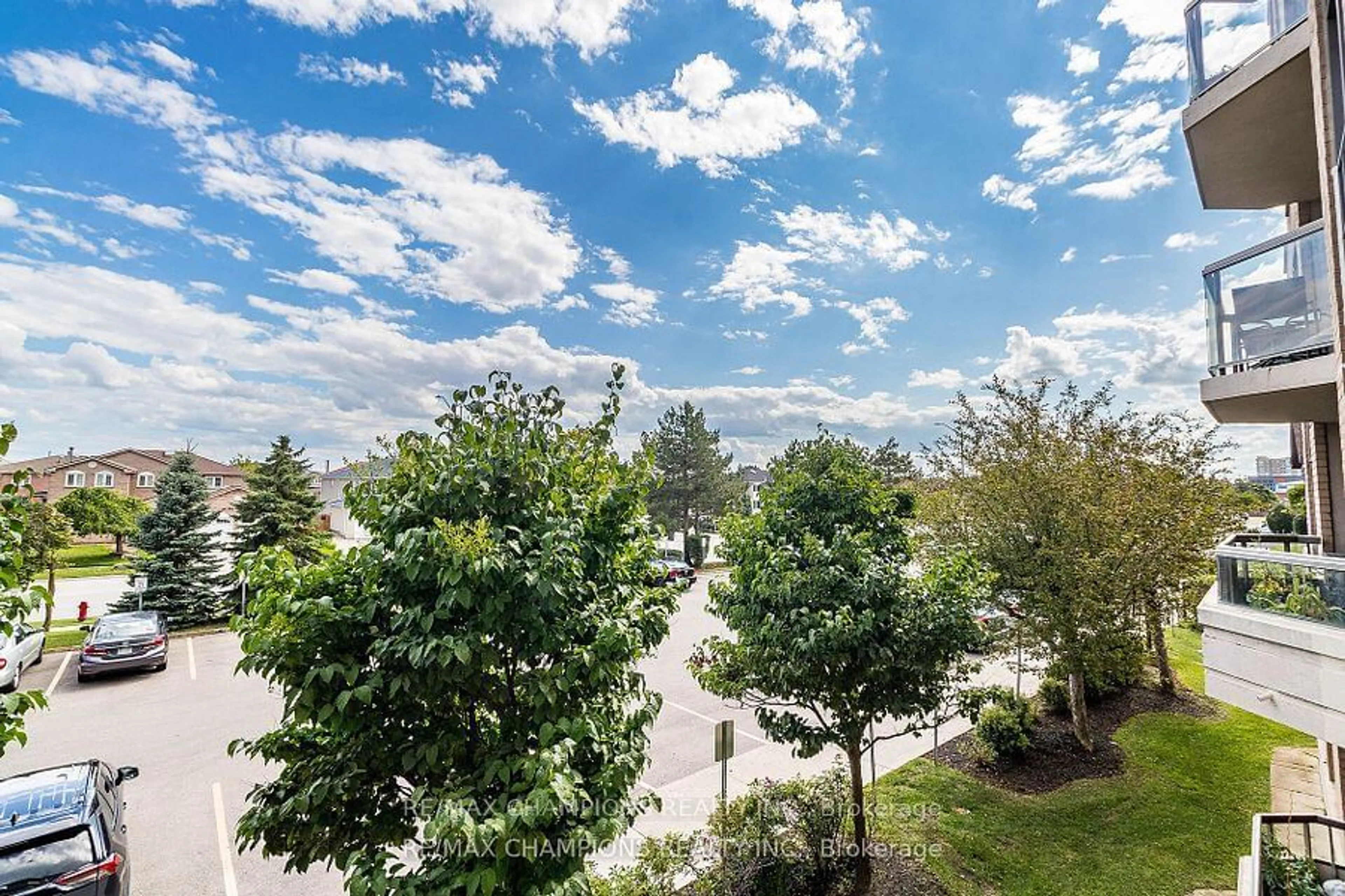 Patio, the street view for 300 Ray Lawson Blvd #216, Brampton Ontario L6Y 5H5