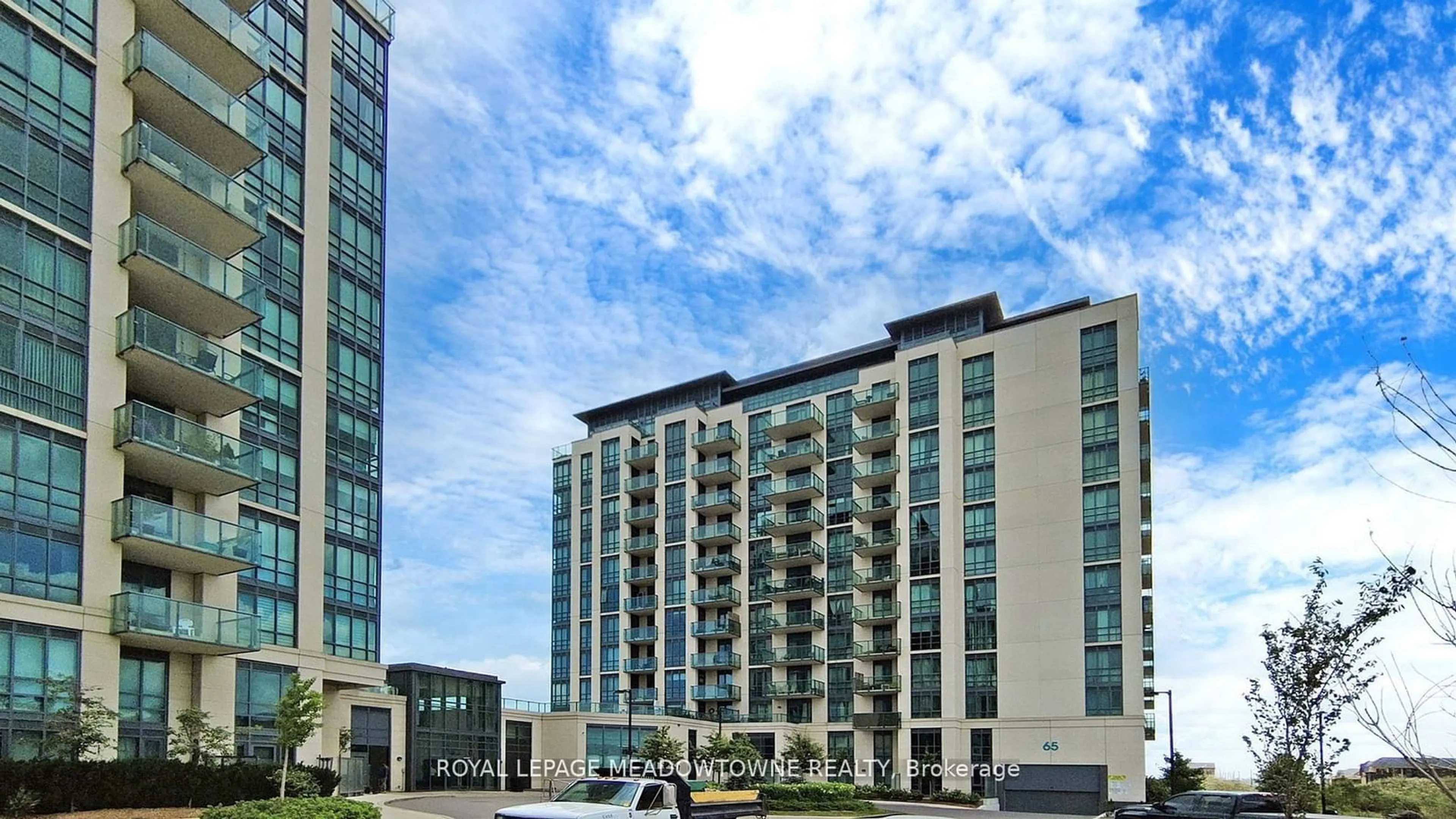 A pic from exterior of the house or condo, the front or back of building for 65 Yorkland Blvd #206, Brampton Ontario L6P 4M5