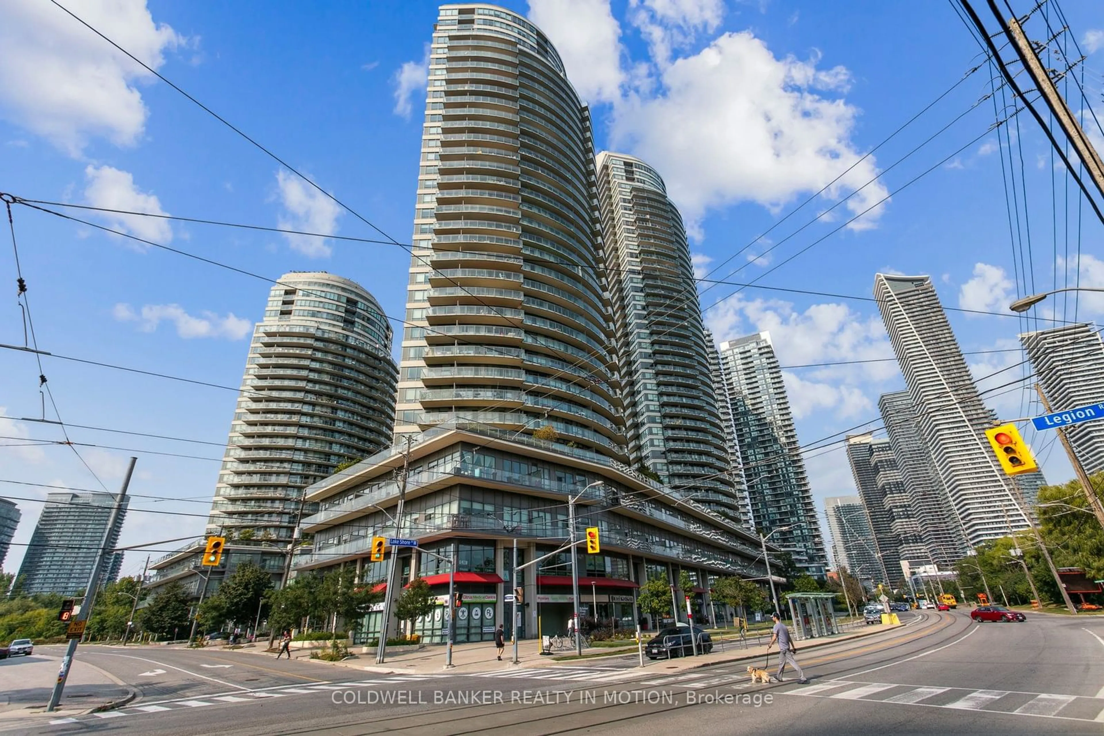 A pic from exterior of the house or condo, the view of city buildings for 2240 Lakeshore Blvd #1208, Toronto Ontario M8V 0B1