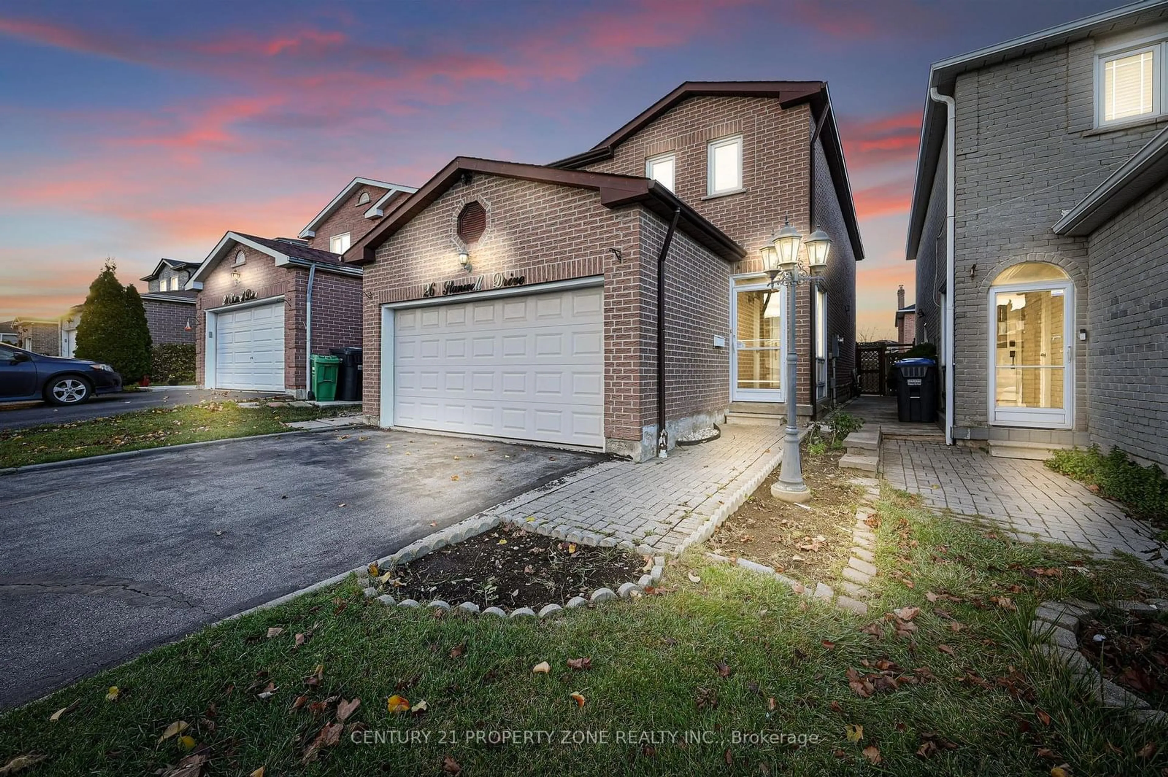 Frontside or backside of a home, the street view for 26 Stanwell Dr, Brampton Ontario L6Z 3Y3