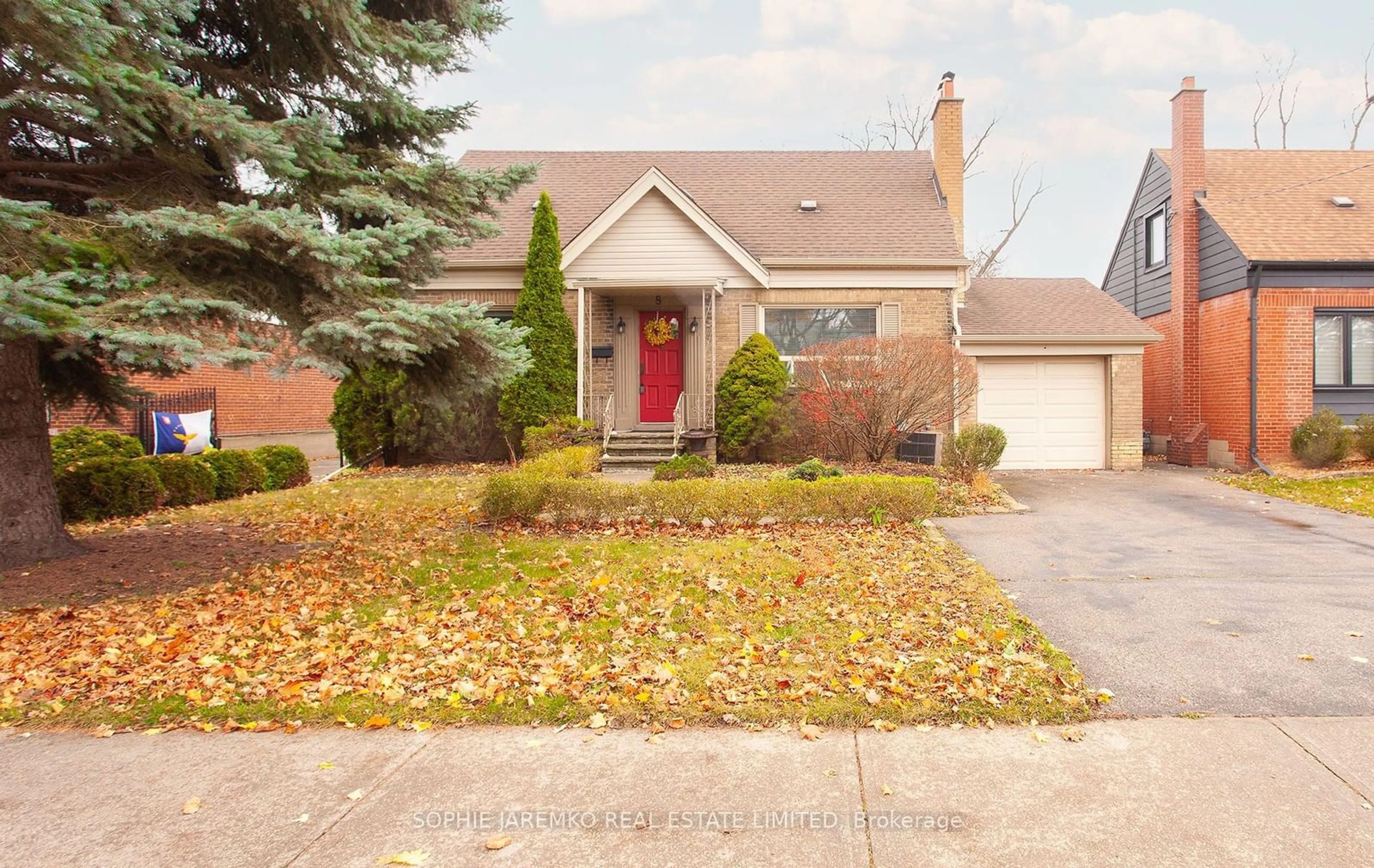 Frontside or backside of a home, the street view for 8 Ashbourne Dr, Toronto Ontario M9B 4G9