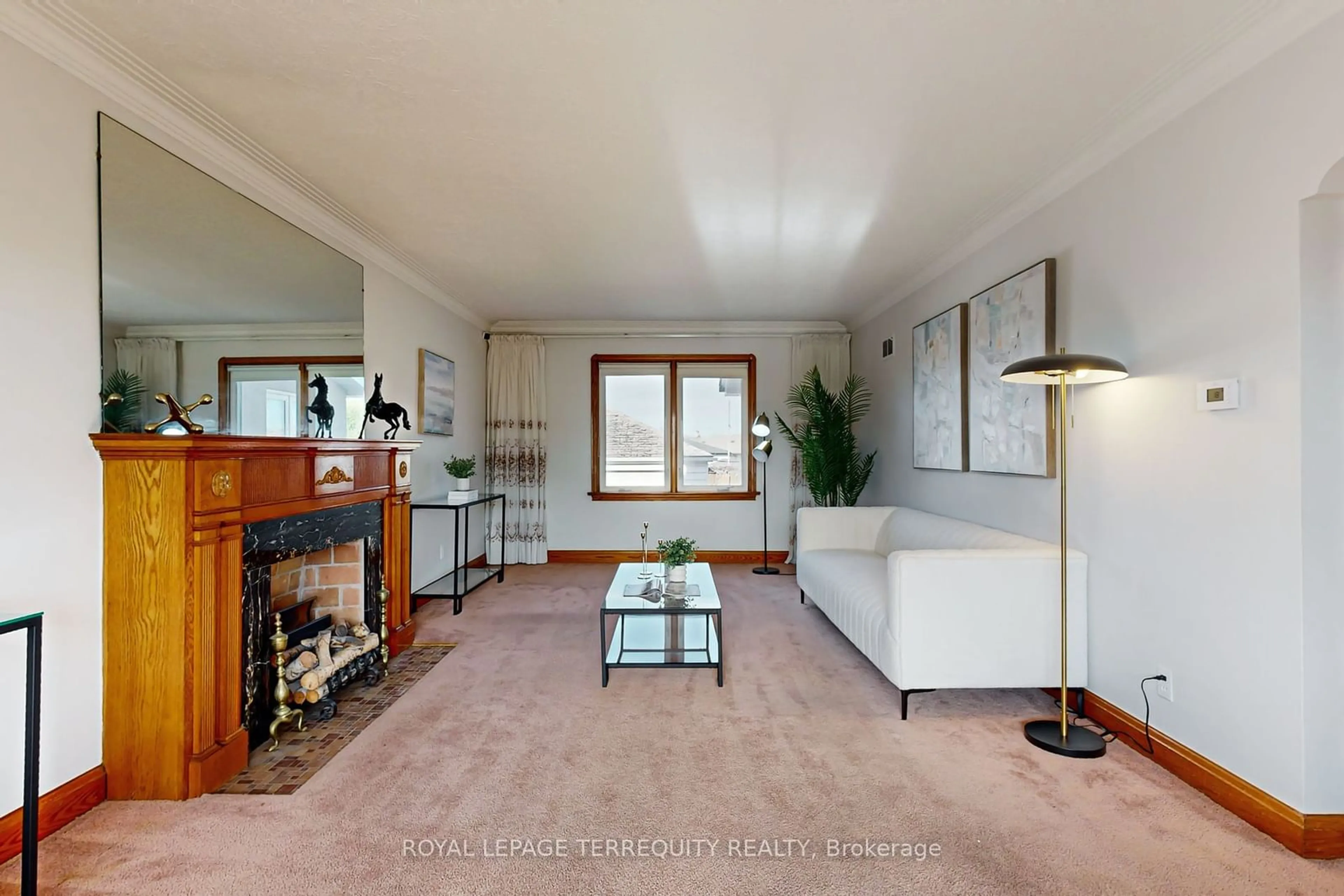 Living room, wood floors for 202 Rustic Rd, Toronto Ontario M6L 1W4