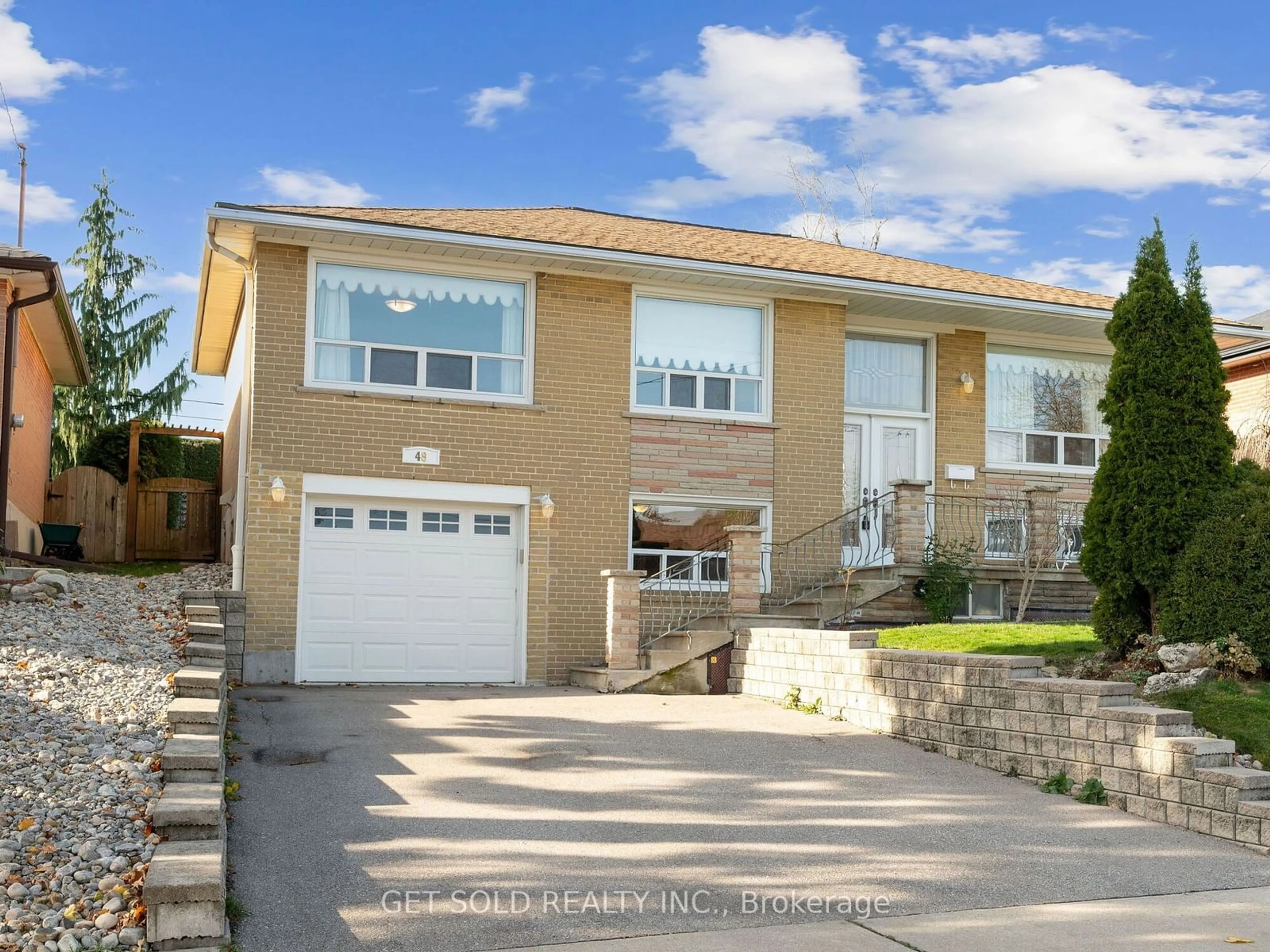 Frontside or backside of a home, the street view for 48 Bankfield Dr, Toronto Ontario M9V 2P8