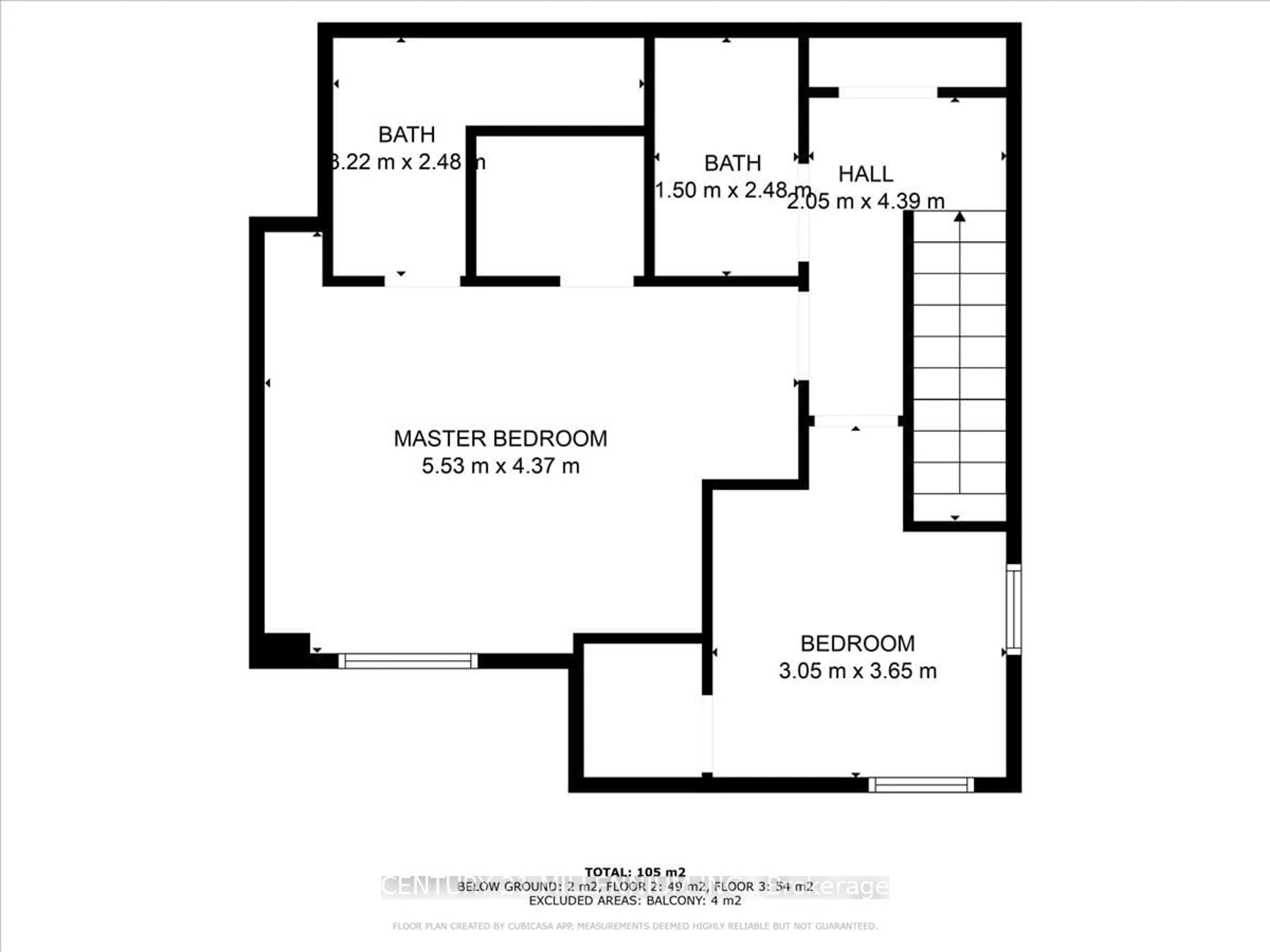 Floor plan for 17 Centre St #311, Orangeville Ontario L9W 7S6