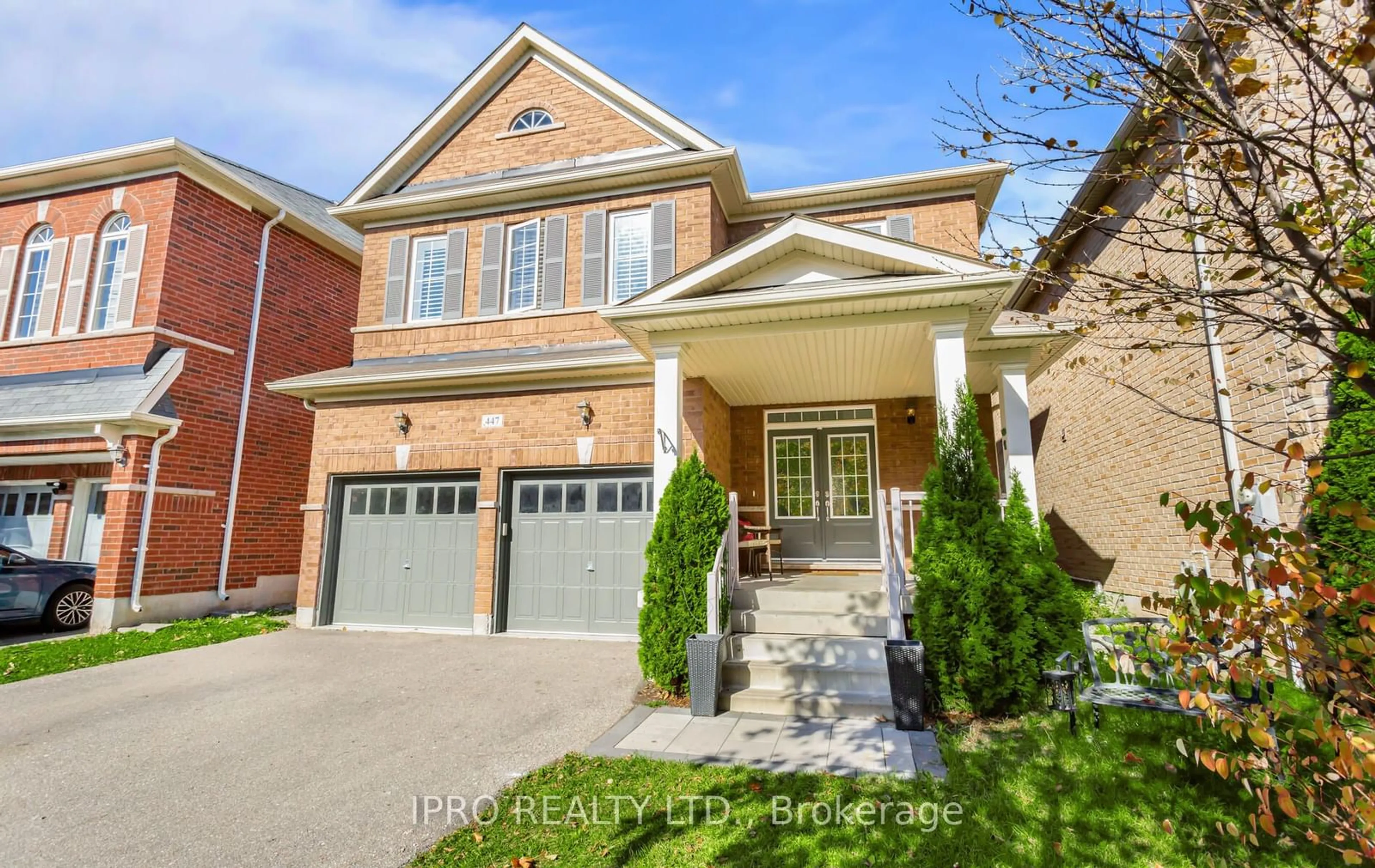 Home with brick exterior material for 447 Harkin Pl, Milton Ontario L9T 7Y1