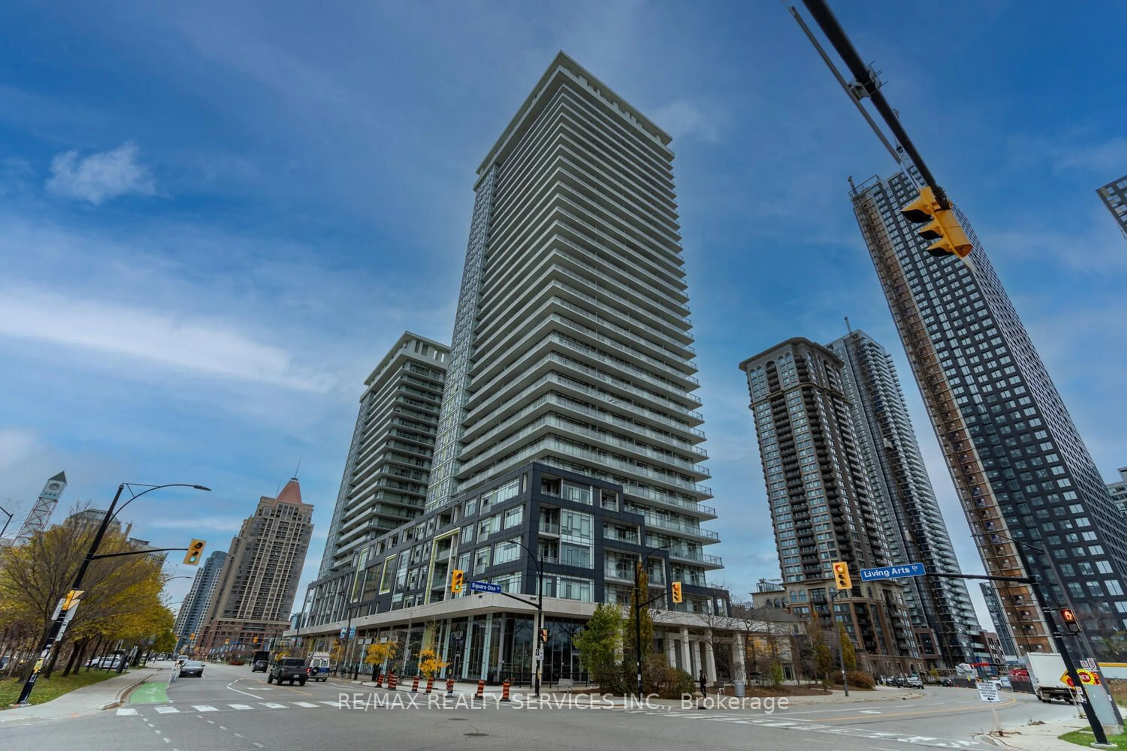 A pic from exterior of the house or condo, the view of city buildings for 360 Square One Dr #2412, Mississauga Ontario L5B 0G7