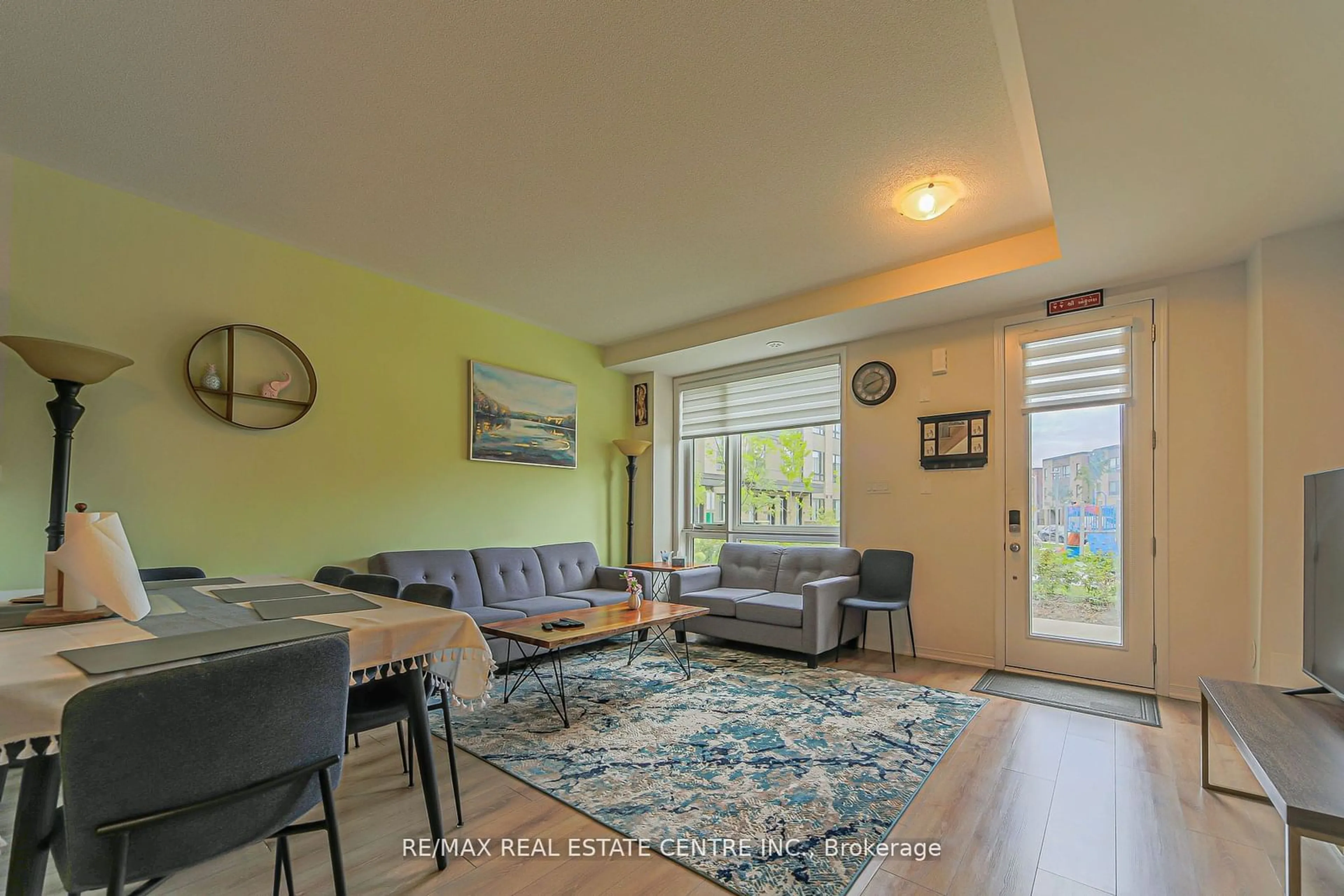 Living room, wood floors for 20 Woodstream Dr #8, Toronto Ontario M9W 0G1