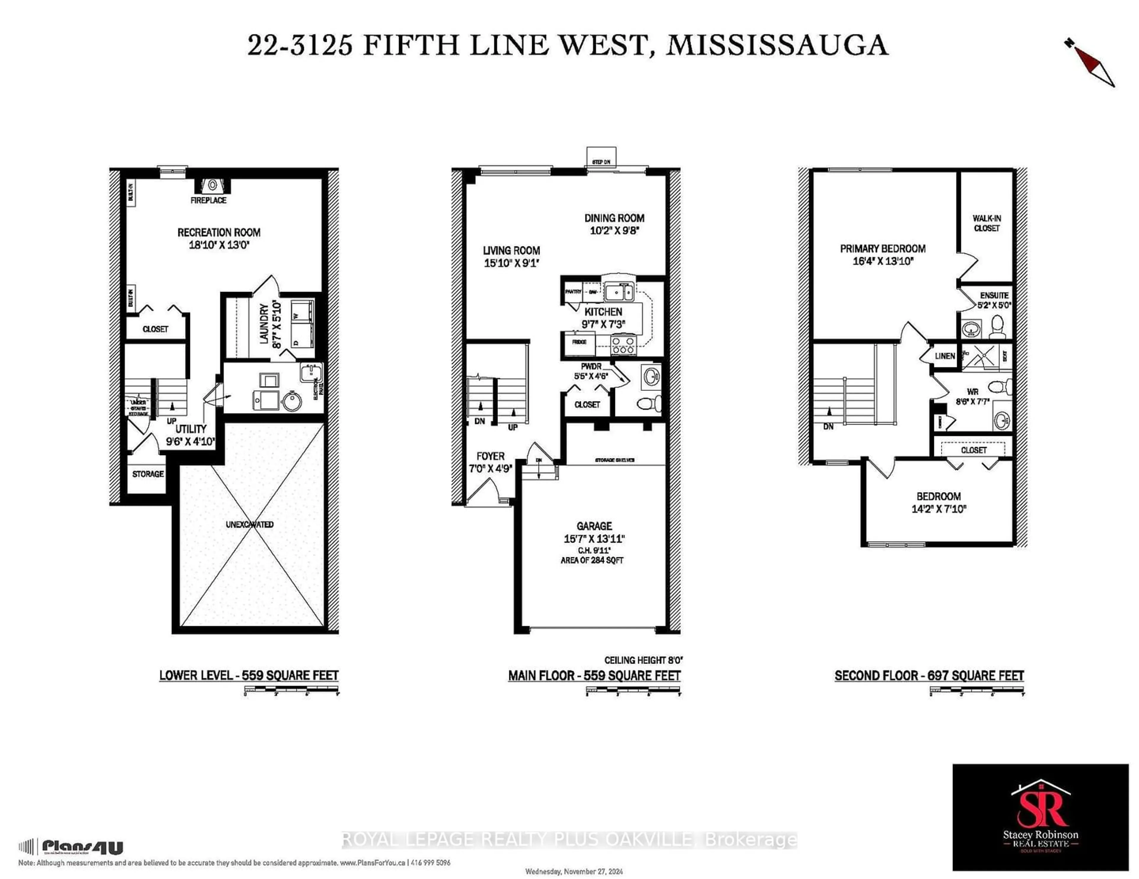 Floor plan for 3125 Fifth Line #22, Mississauga Ontario L5L 3S8