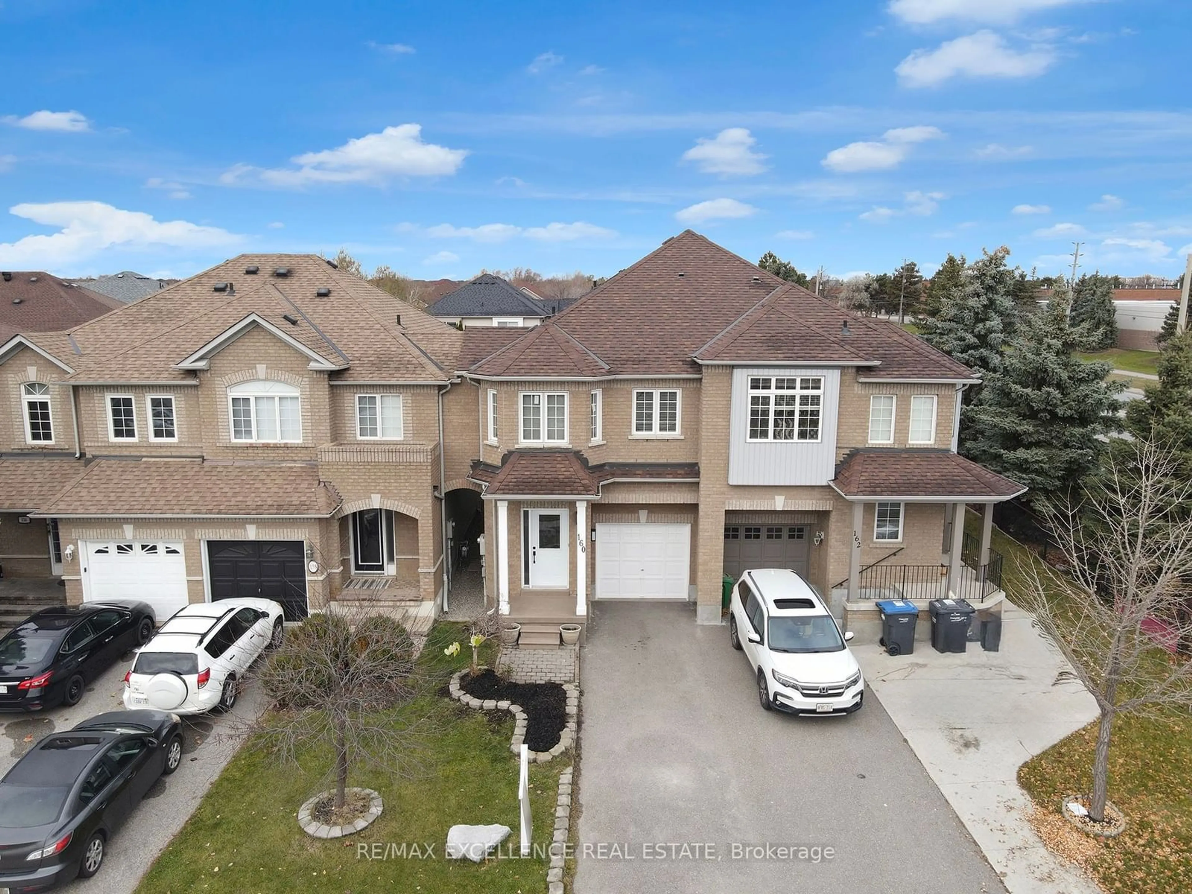 Frontside or backside of a home, the street view for 160 Marycroft Crt, Brampton Ontario L7A 2G2