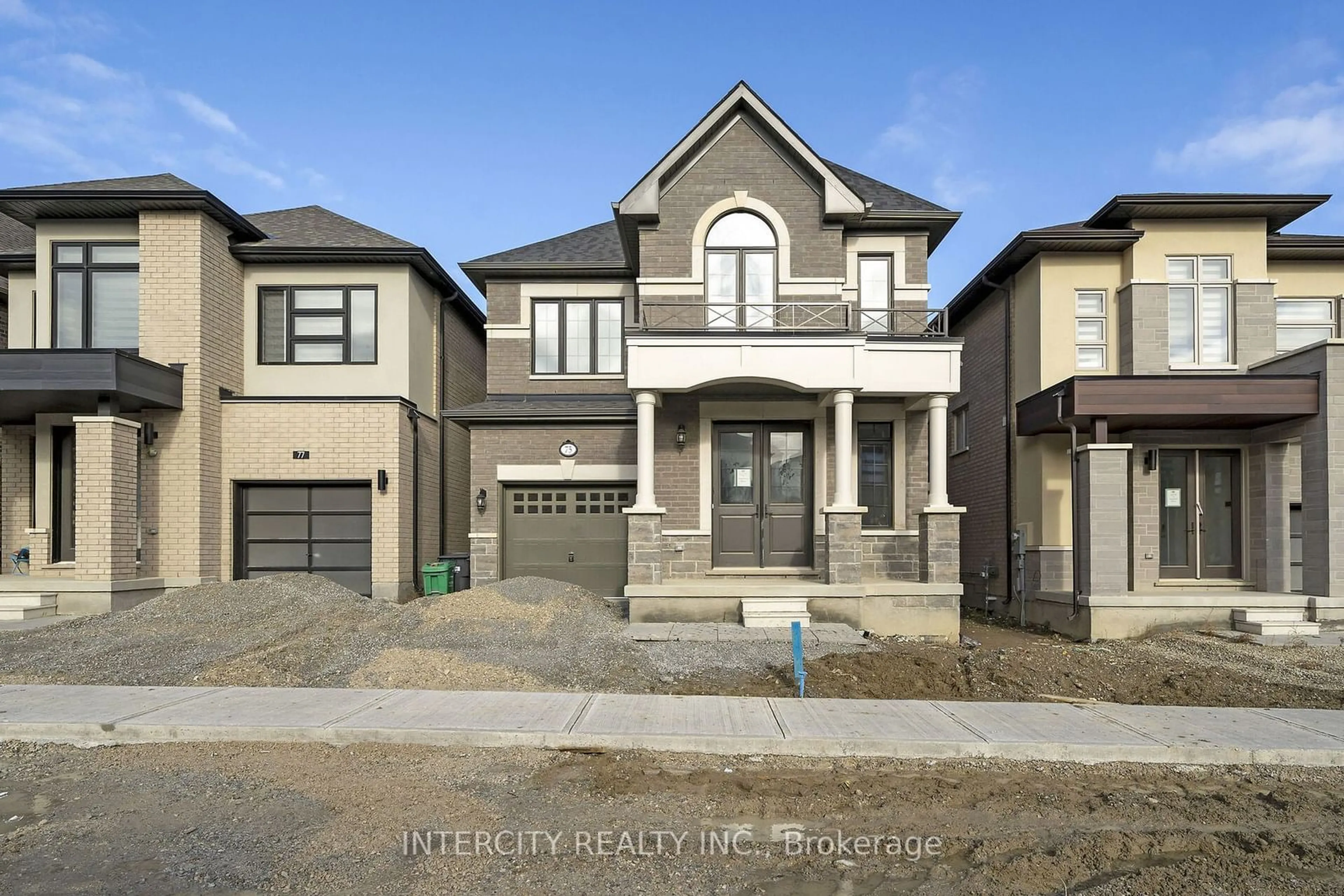 Frontside or backside of a home, the street view for 75 Claremont Dr #Lot 149, Brampton Ontario L6R 4E7