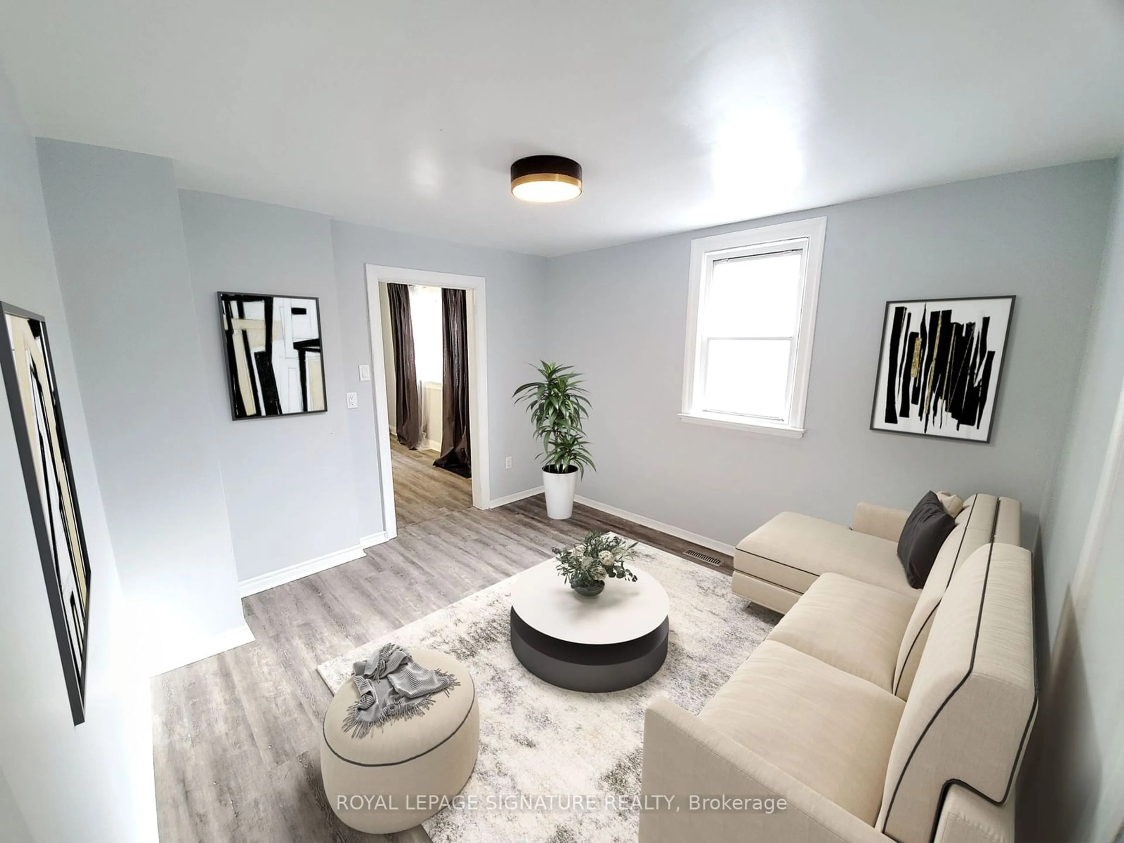 Living room, wood floors for 418 Margueretta St, Toronto Ontario M6H 3S5