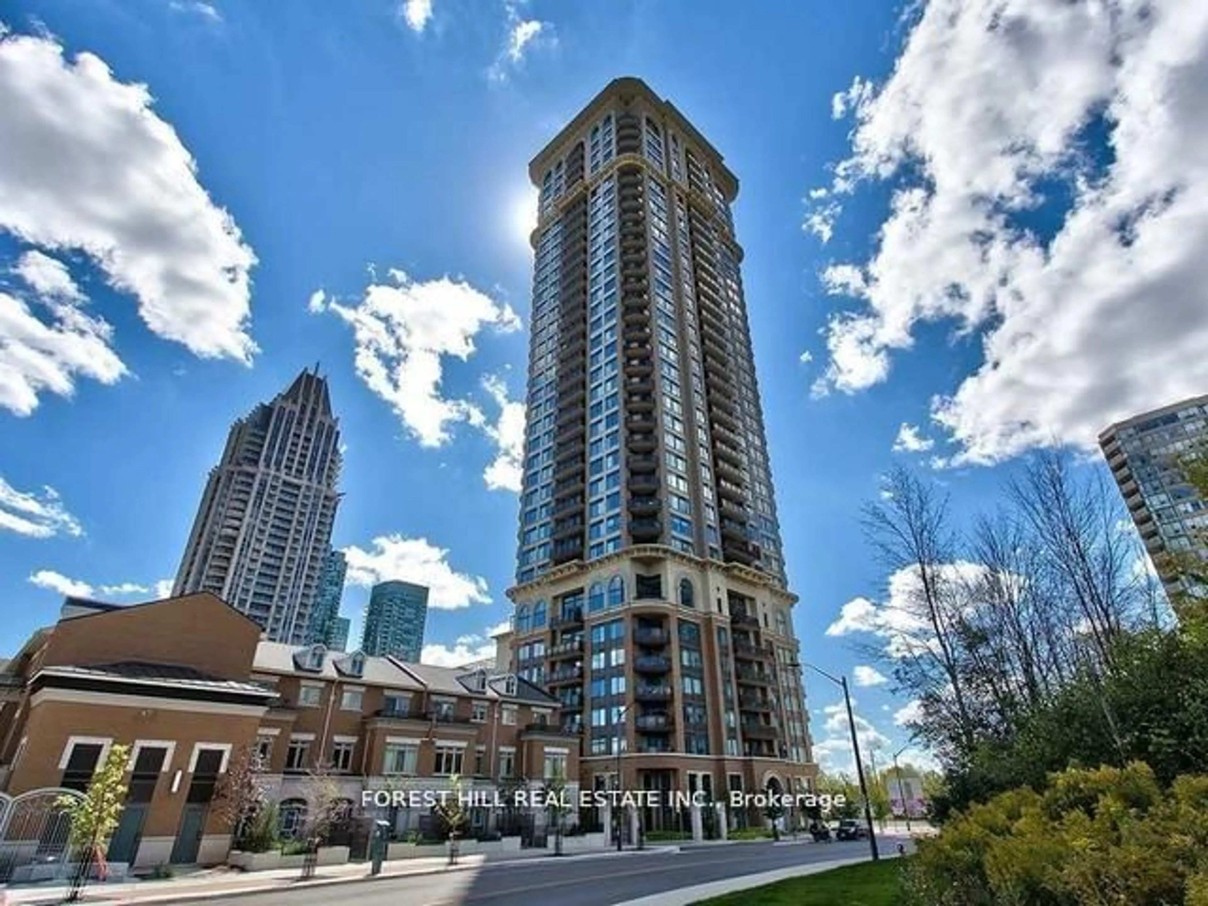 A pic from exterior of the house or condo, the view of city buildings for 385 Prince of Wales Dr #701, Mississauga Ontario L5B 0C6