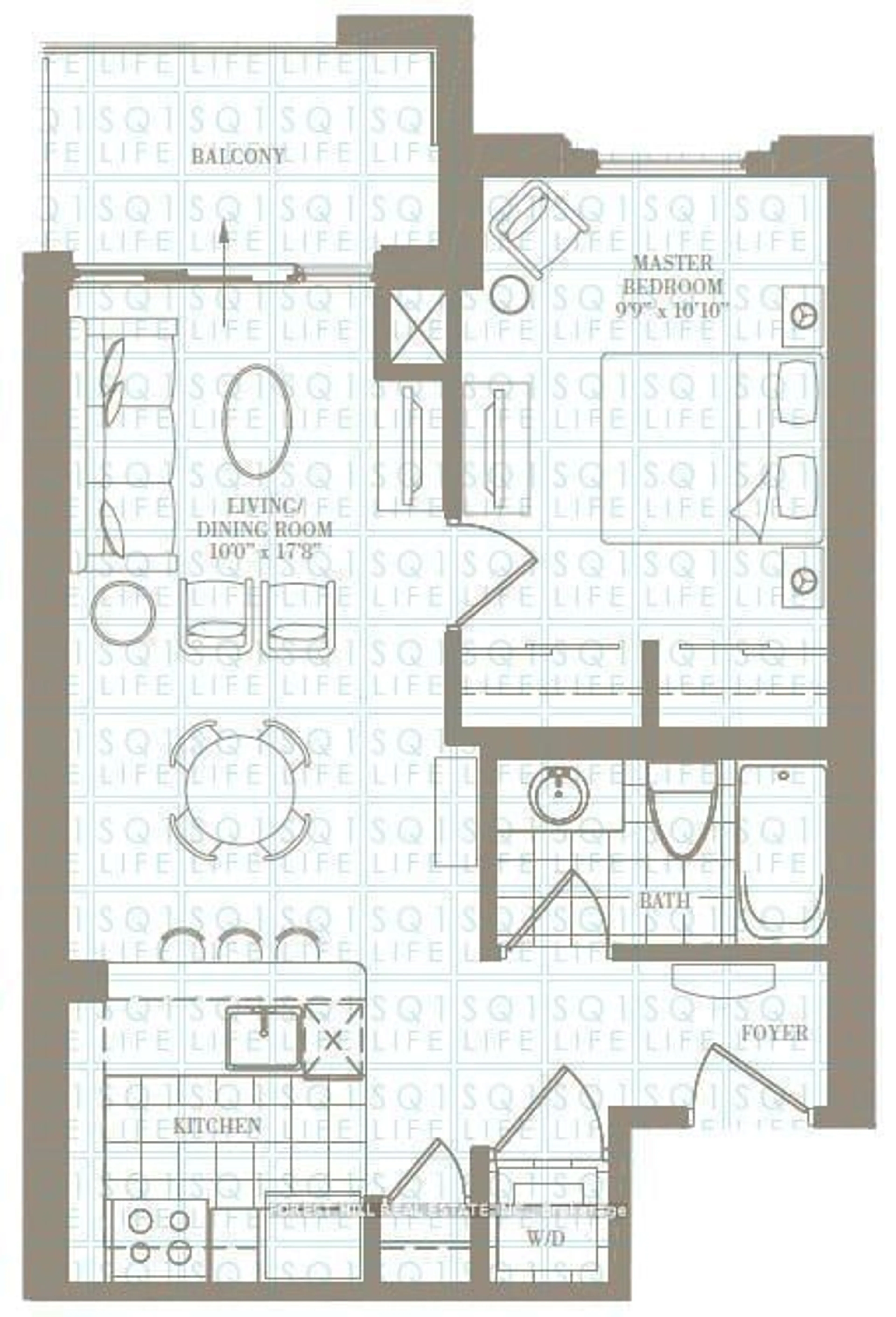 Floor plan for 385 Prince of Wales Dr #701, Mississauga Ontario L5B 0C6