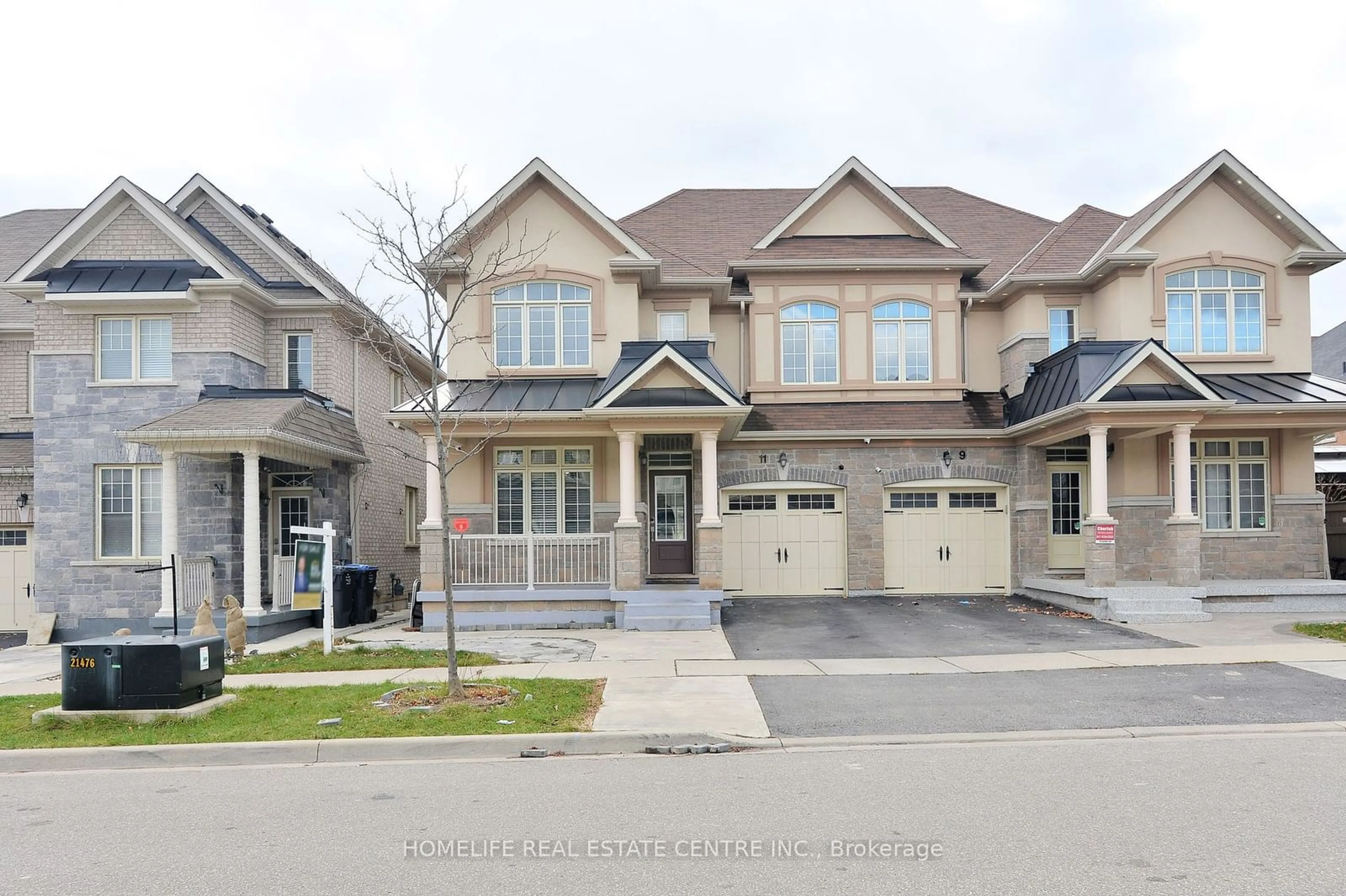 A pic from exterior of the house or condo, the street view for 11 Villadowns Tr, Brampton Ontario L6R 3V6