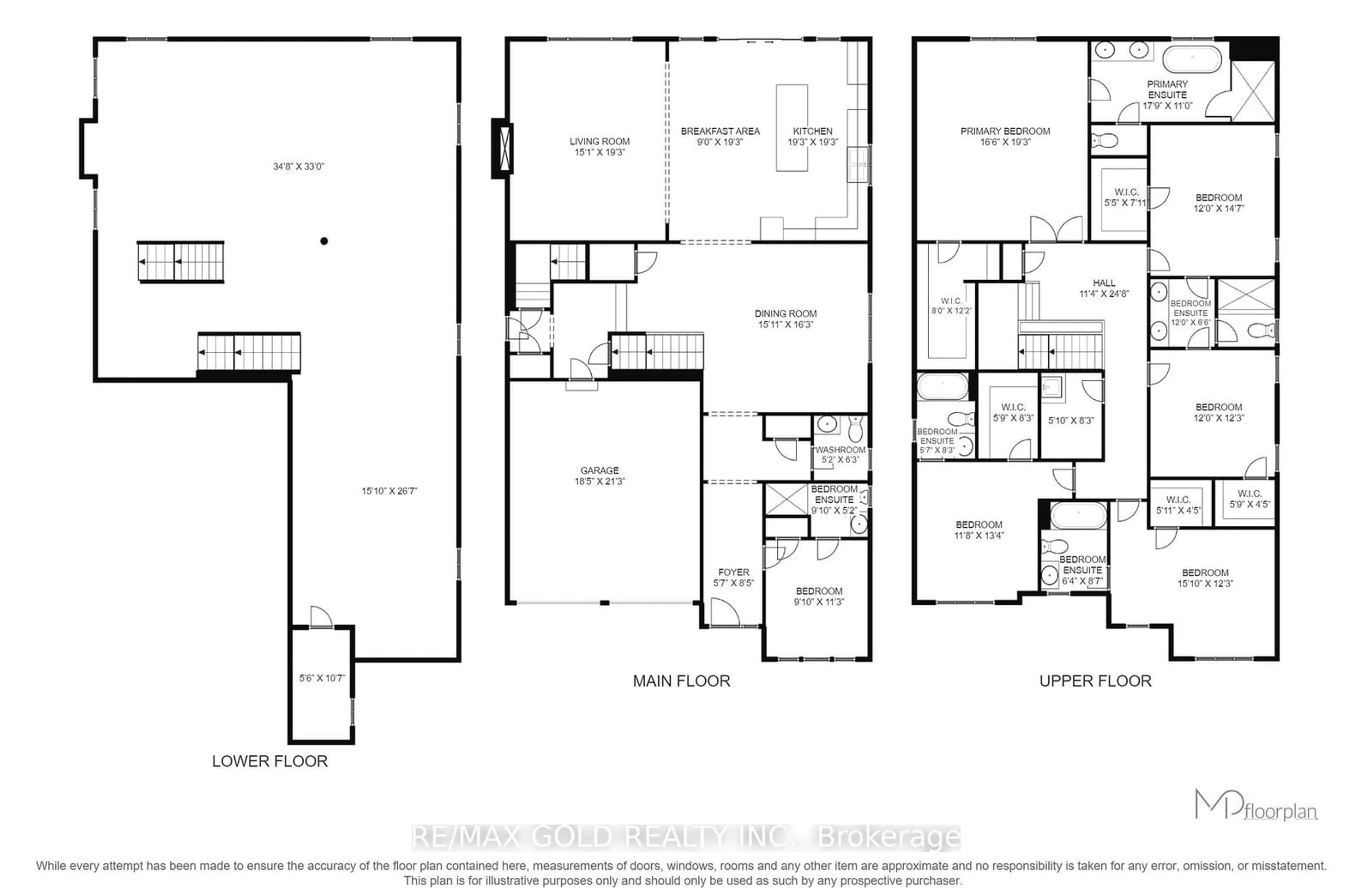 Floor plan for 31 Dolomite Dr, Brampton Ontario L6P 4R6