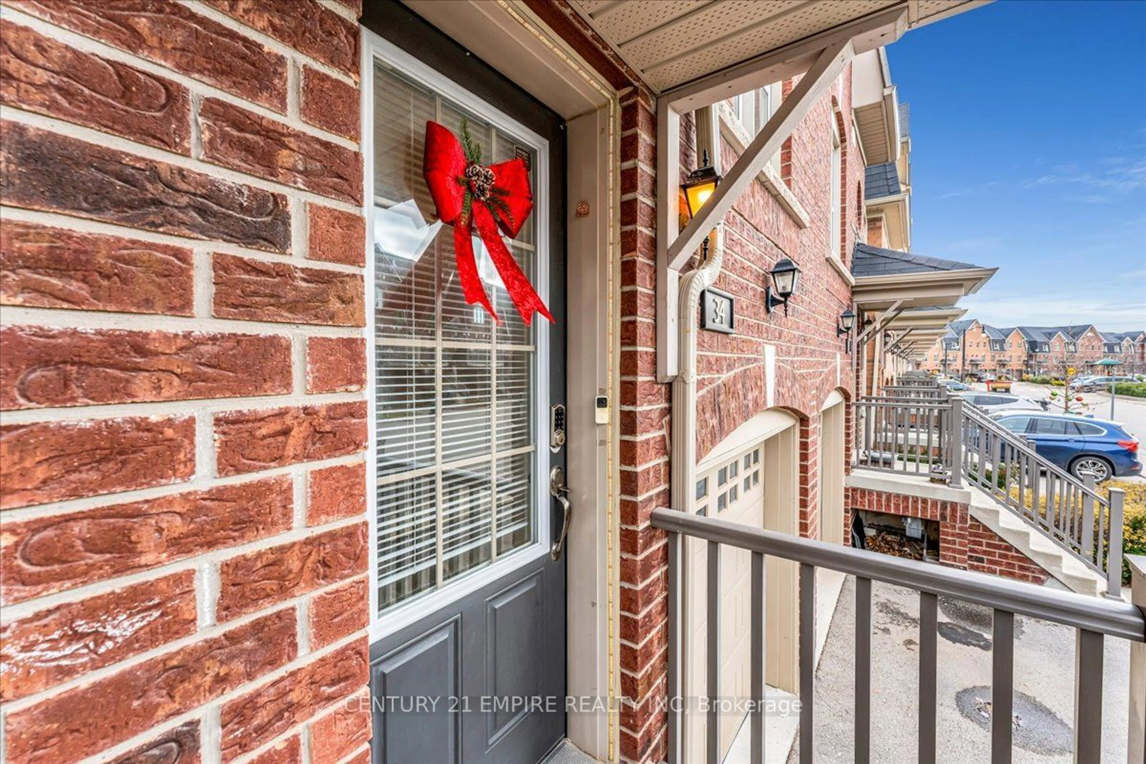 A pic from exterior of the house or condo, the street view for 34 Battalion Rd, Brampton Ontario L7A 4B6