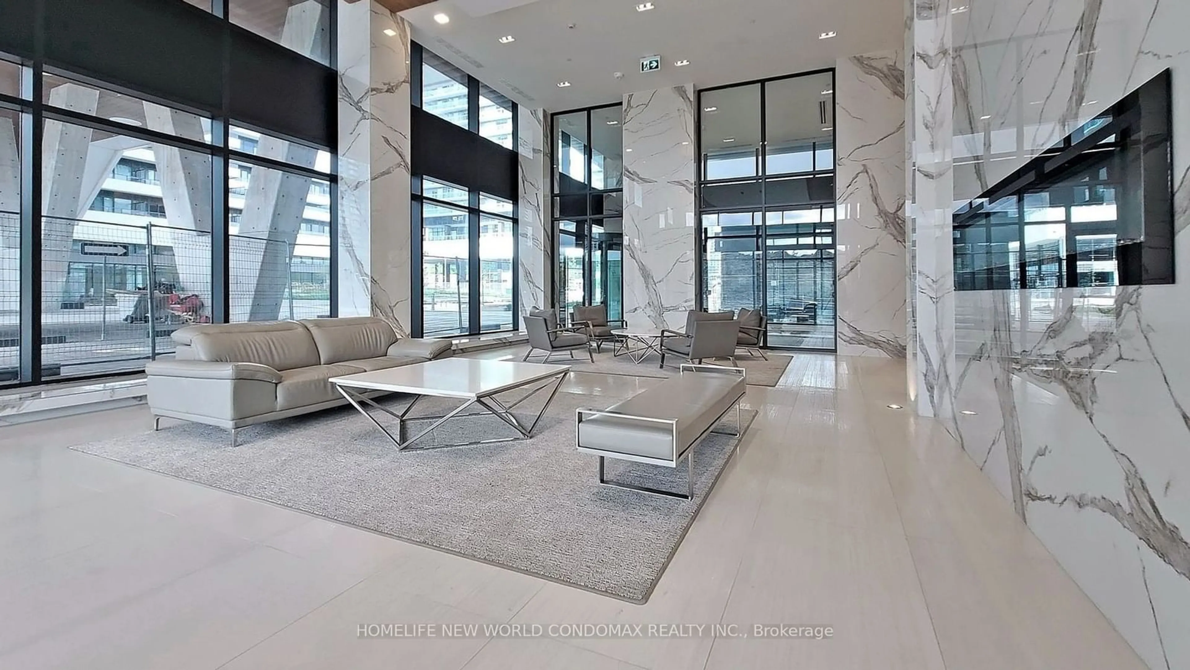 Indoor lobby, ceramic floors for 30 Shore Breeze Dr #4717, Toronto Ontario M8V 0J1