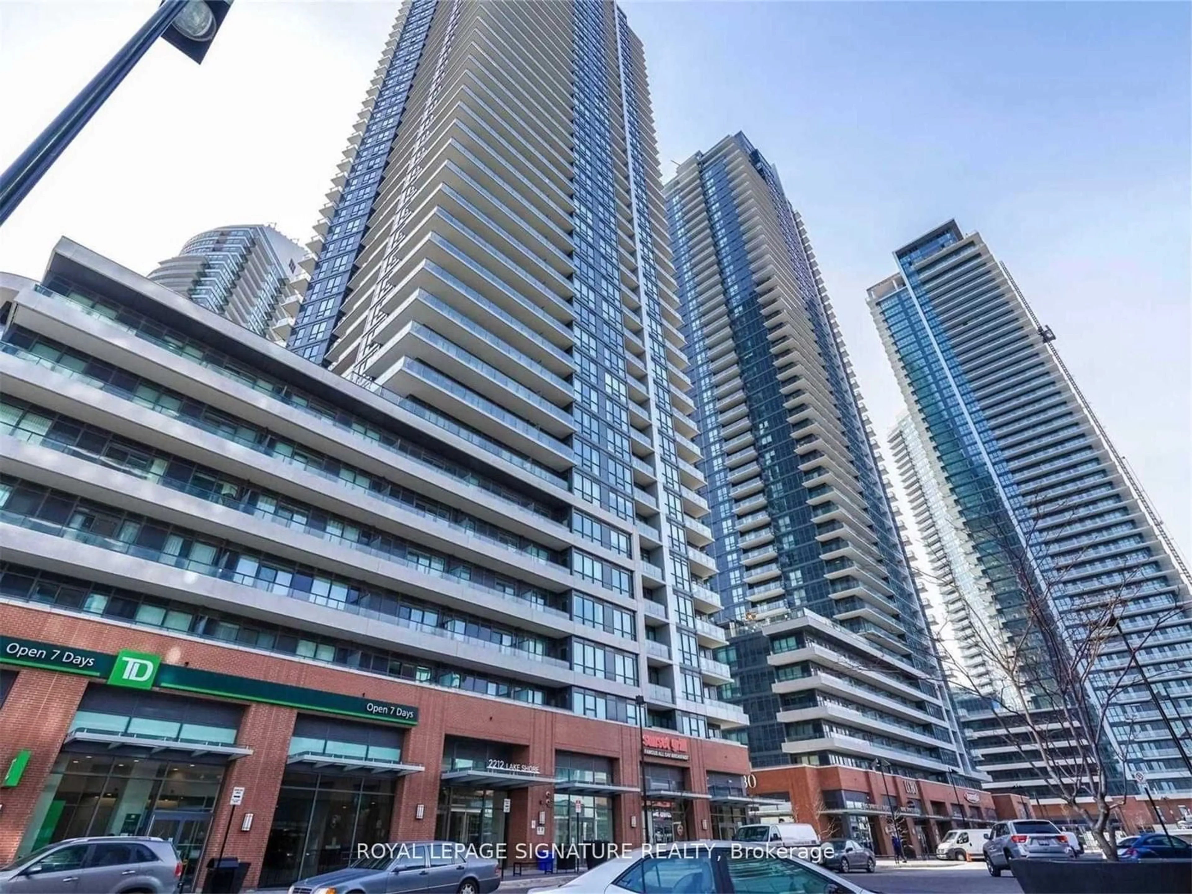 A pic from exterior of the house or condo, the front or back of building for 2212 Lake Shore Blvd #1108, Toronto Ontario M8V 0C2