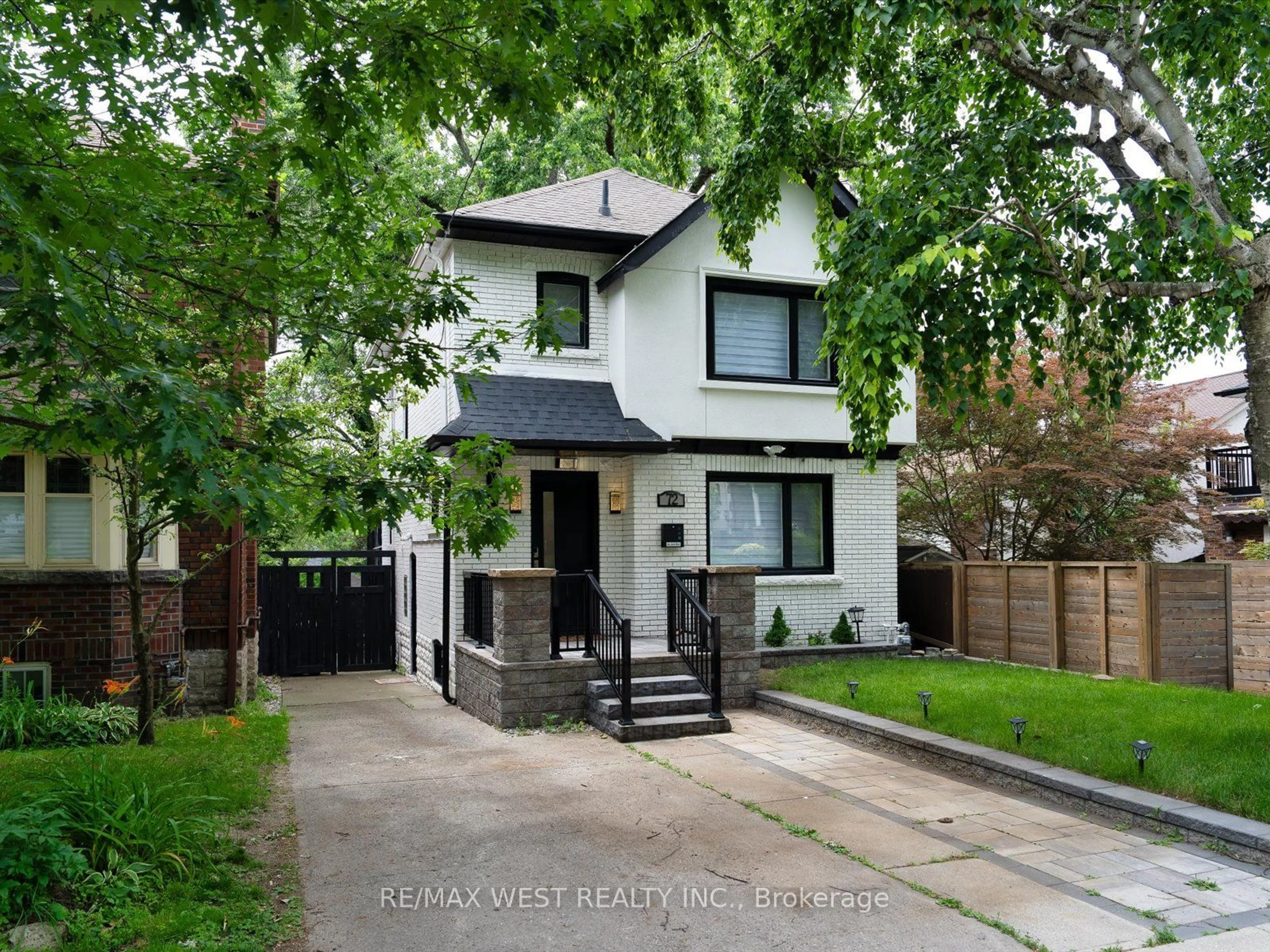 Frontside or backside of a home, cottage for 72 Riverview Gdns, Toronto Ontario M6S 4E5