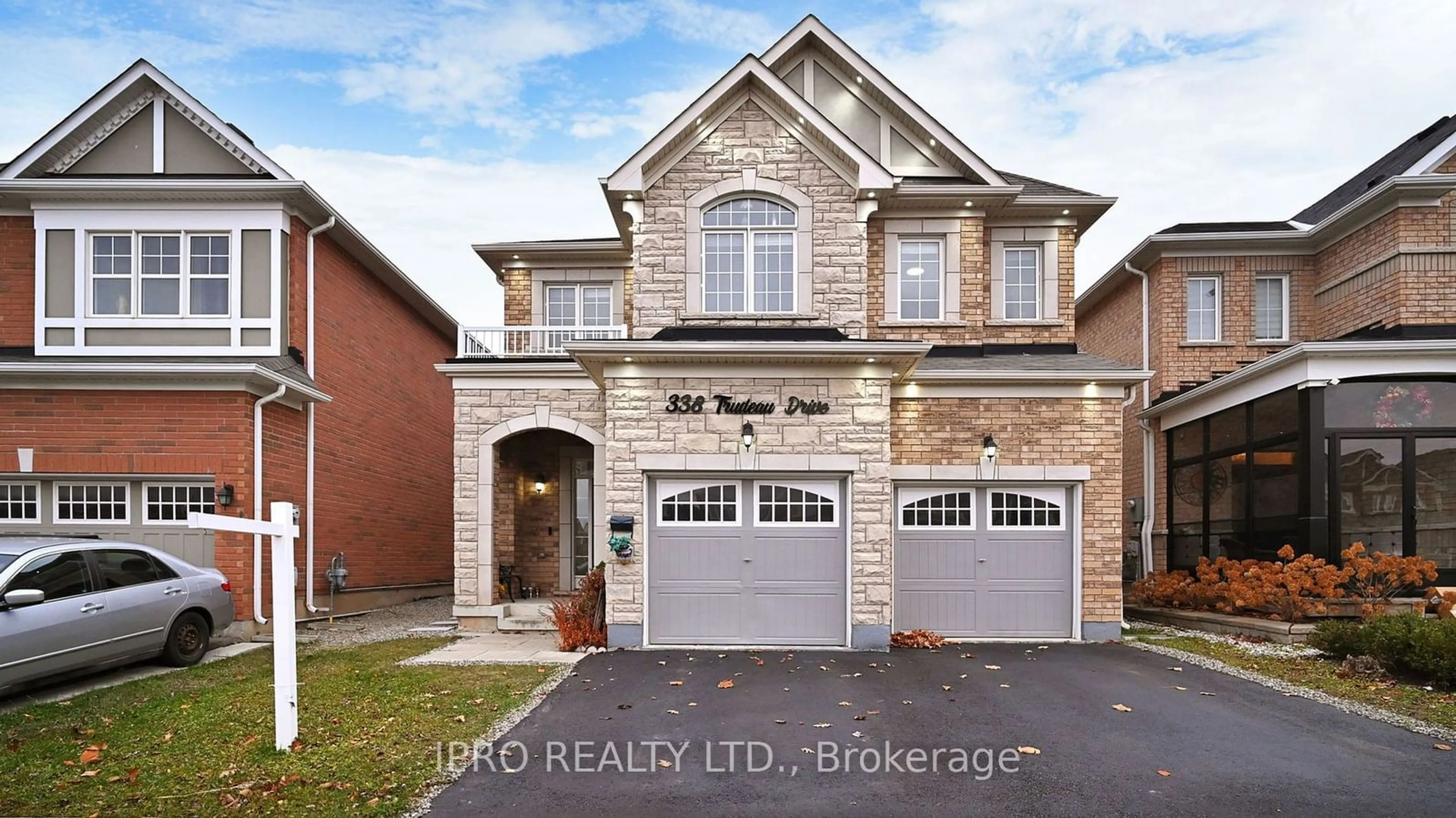 Home with brick exterior material for 338 Trudeau Dr, Milton Ontario L9T 8Y7