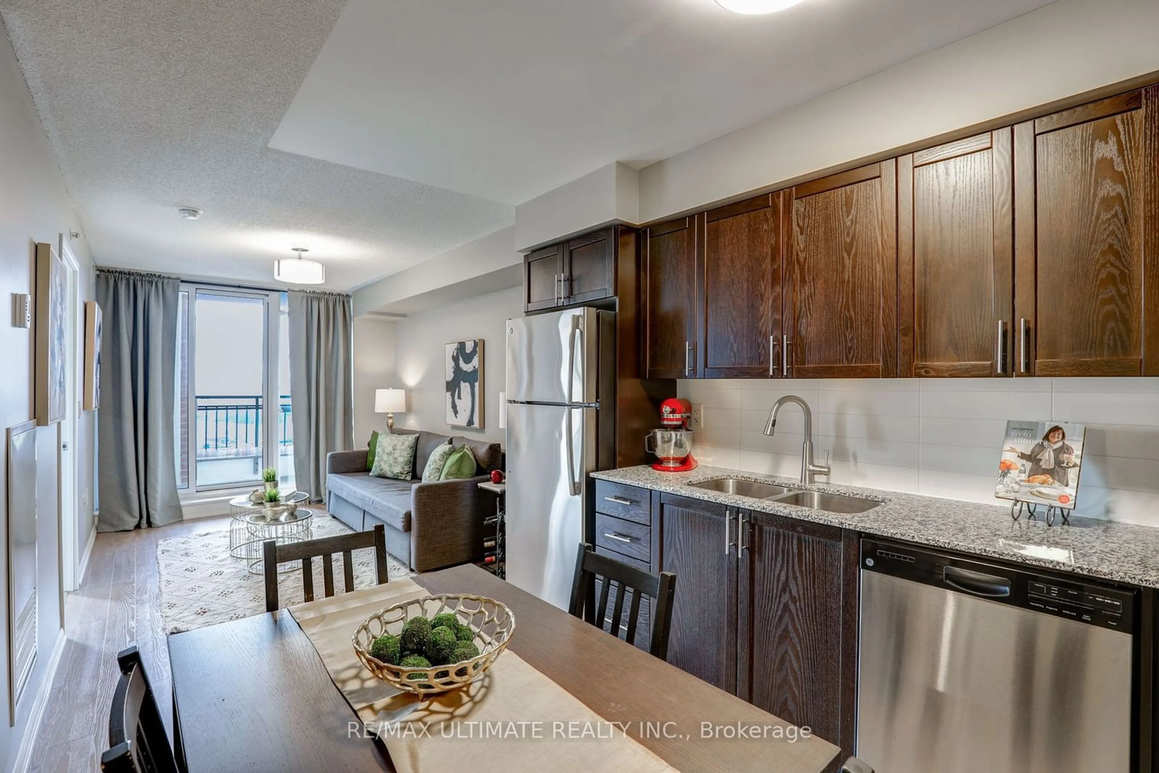 Open concept kitchen for 830 Lawrence Ave #2212, Toronto Ontario M6A 0B6