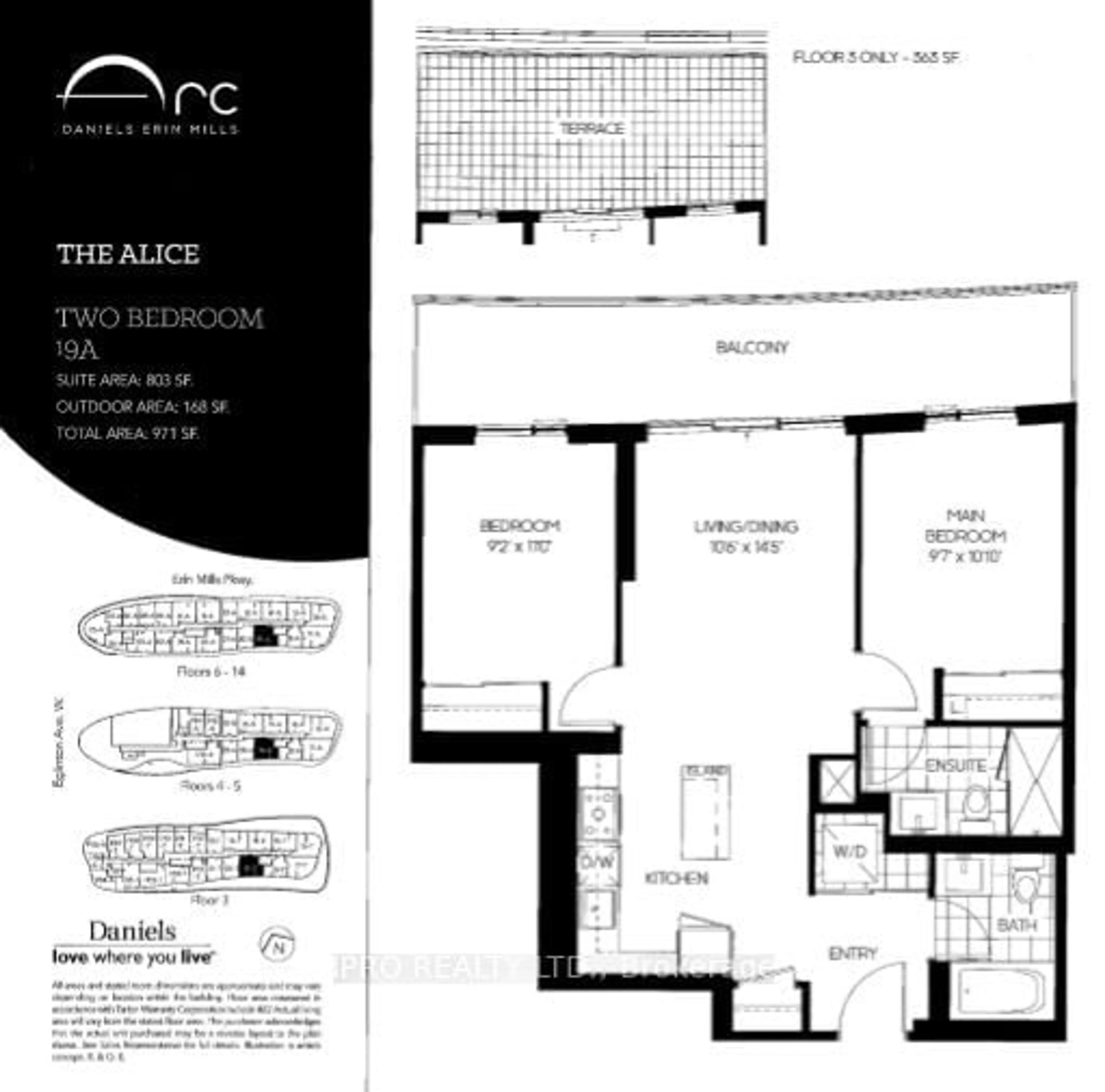 Floor plan for 2520 Eglinton Ave #1119, Mississauga Ontario L5M 0Y2