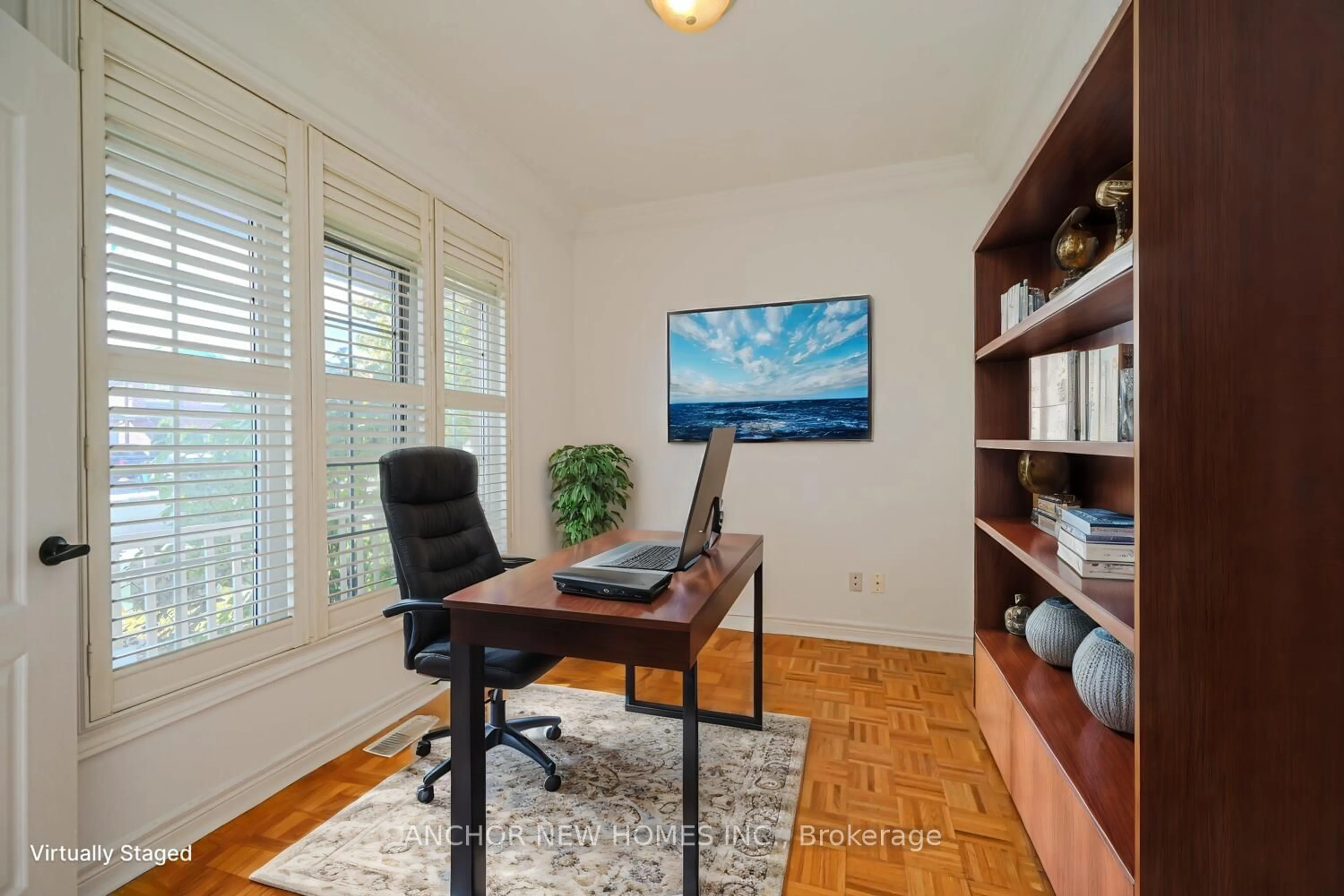 A pic of a room, wood floors for 3 chapparal Dr, Brampton Ontario L6R 3C5