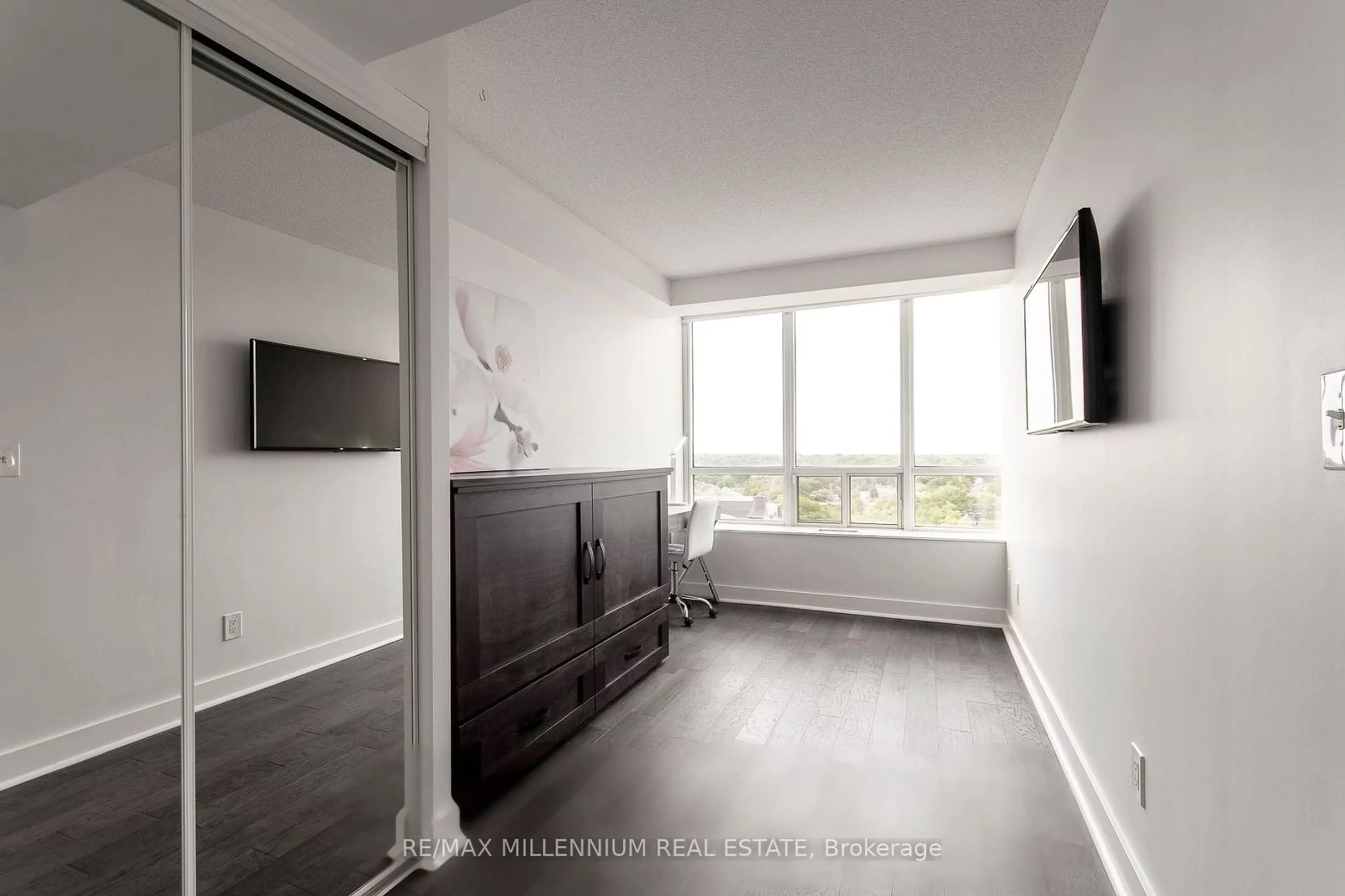 A pic of a room, not visible floor for 250 Manitoba St #827, Toronto Ontario M8Y 4G6