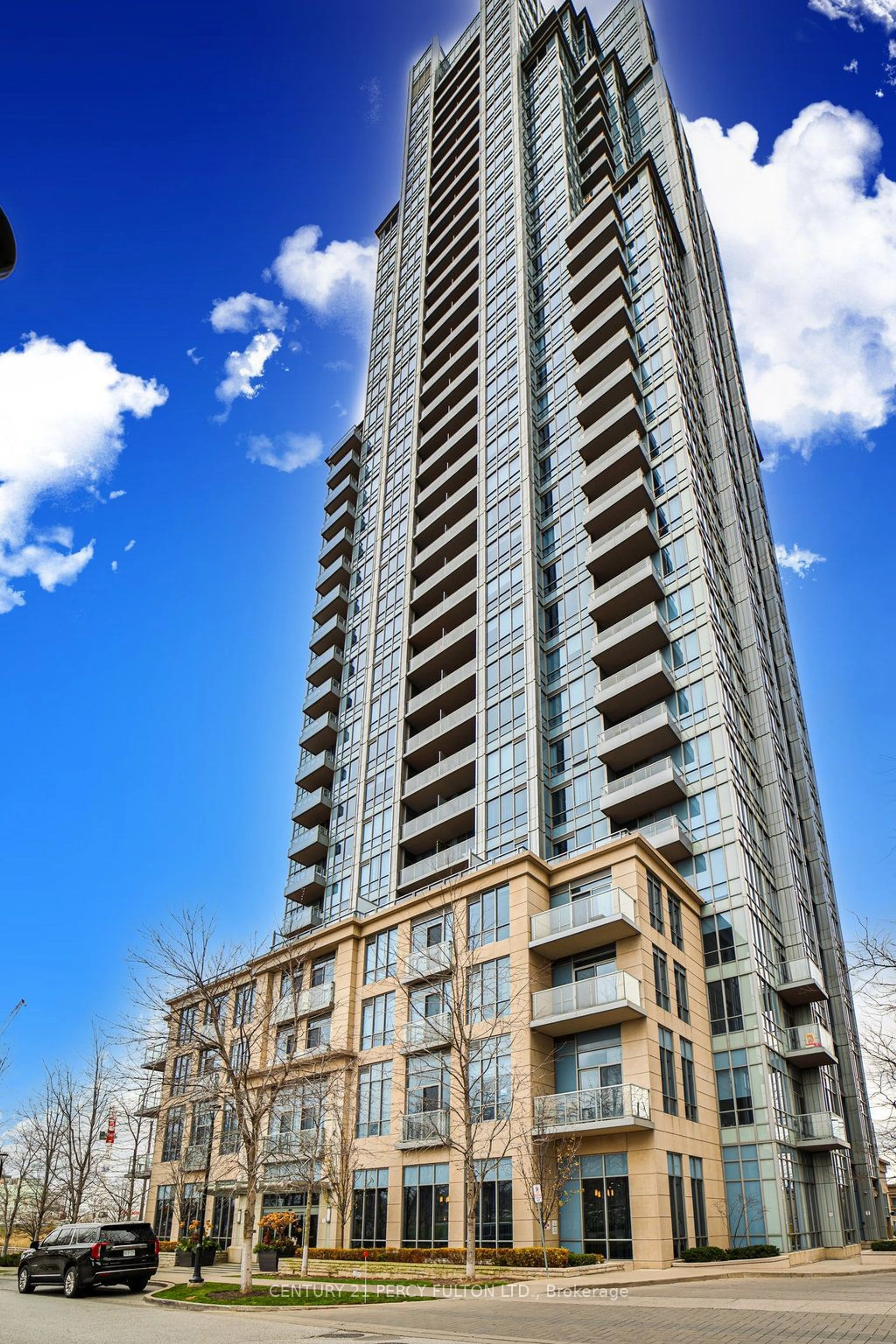 A pic from exterior of the house or condo, the front or back of building for 15 Viking Lane #2405, Toronto Ontario M9B 0A4