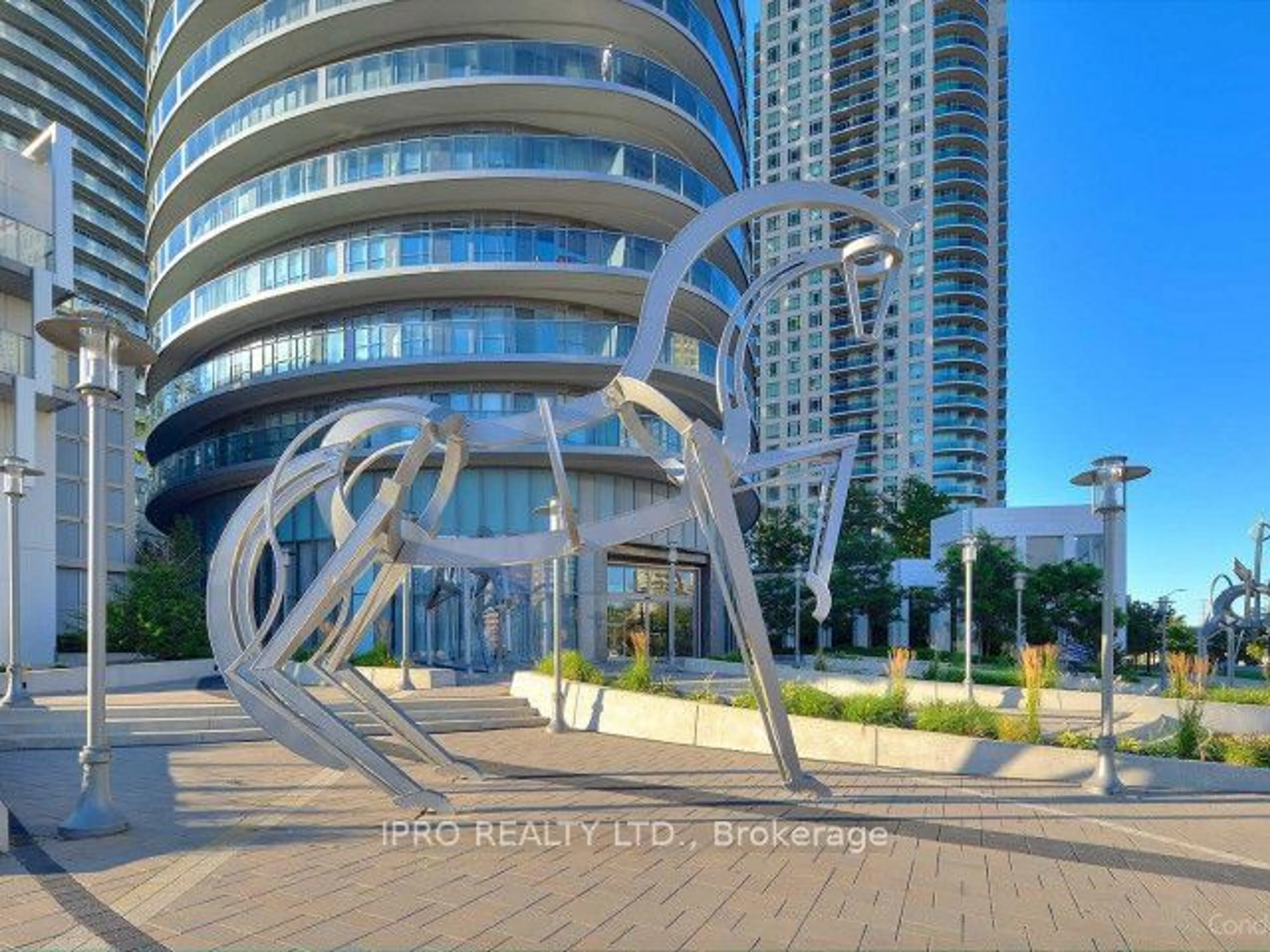 A pic from exterior of the house or condo, the street view for 60 Absolute Ave #1508, Mississauga Ontario L4Z 0A9