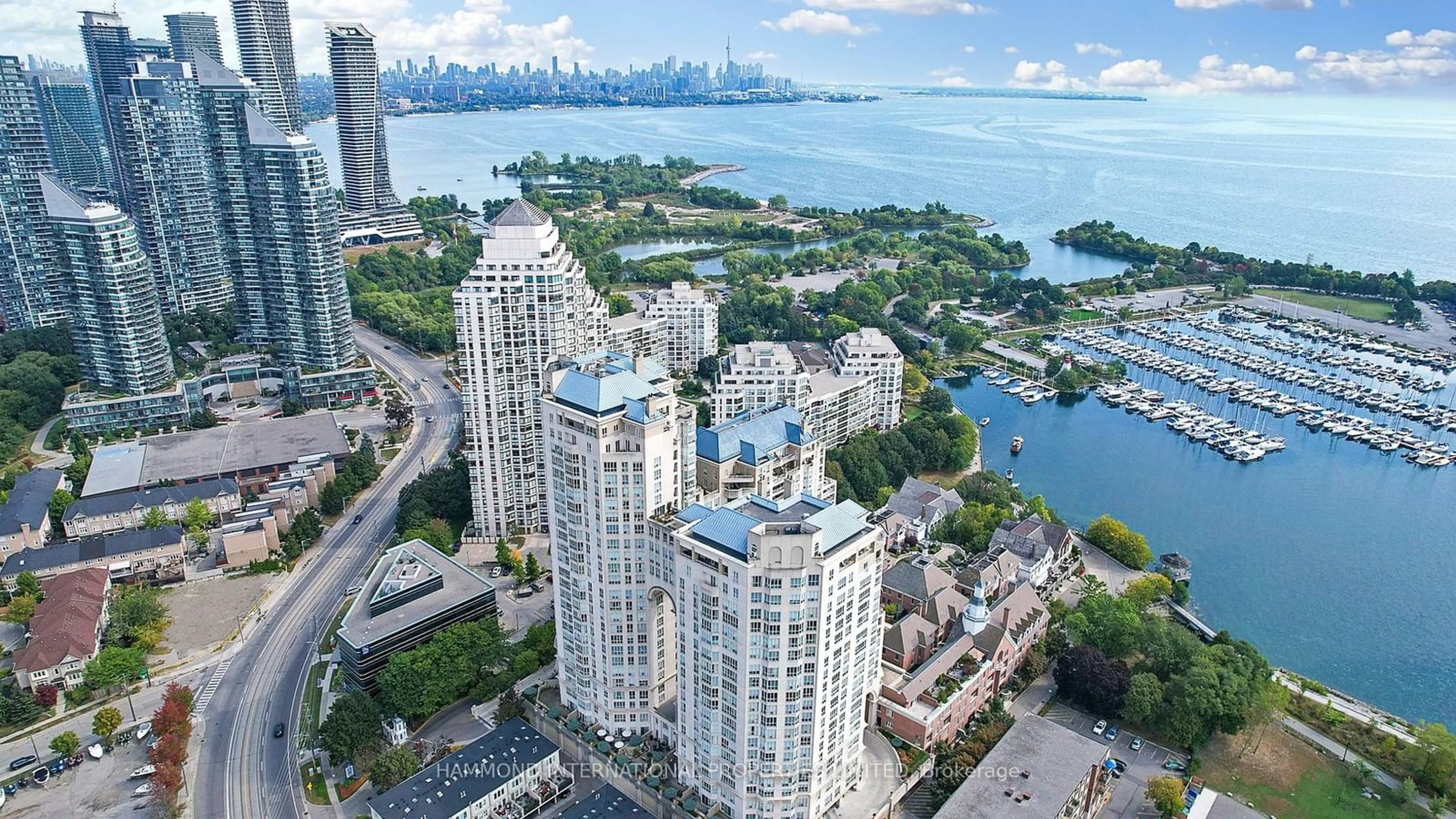 A pic from exterior of the house or condo, the view of city buildings for 2285 Lake Shore Blvd #511, Toronto Ontario M8V 3X9