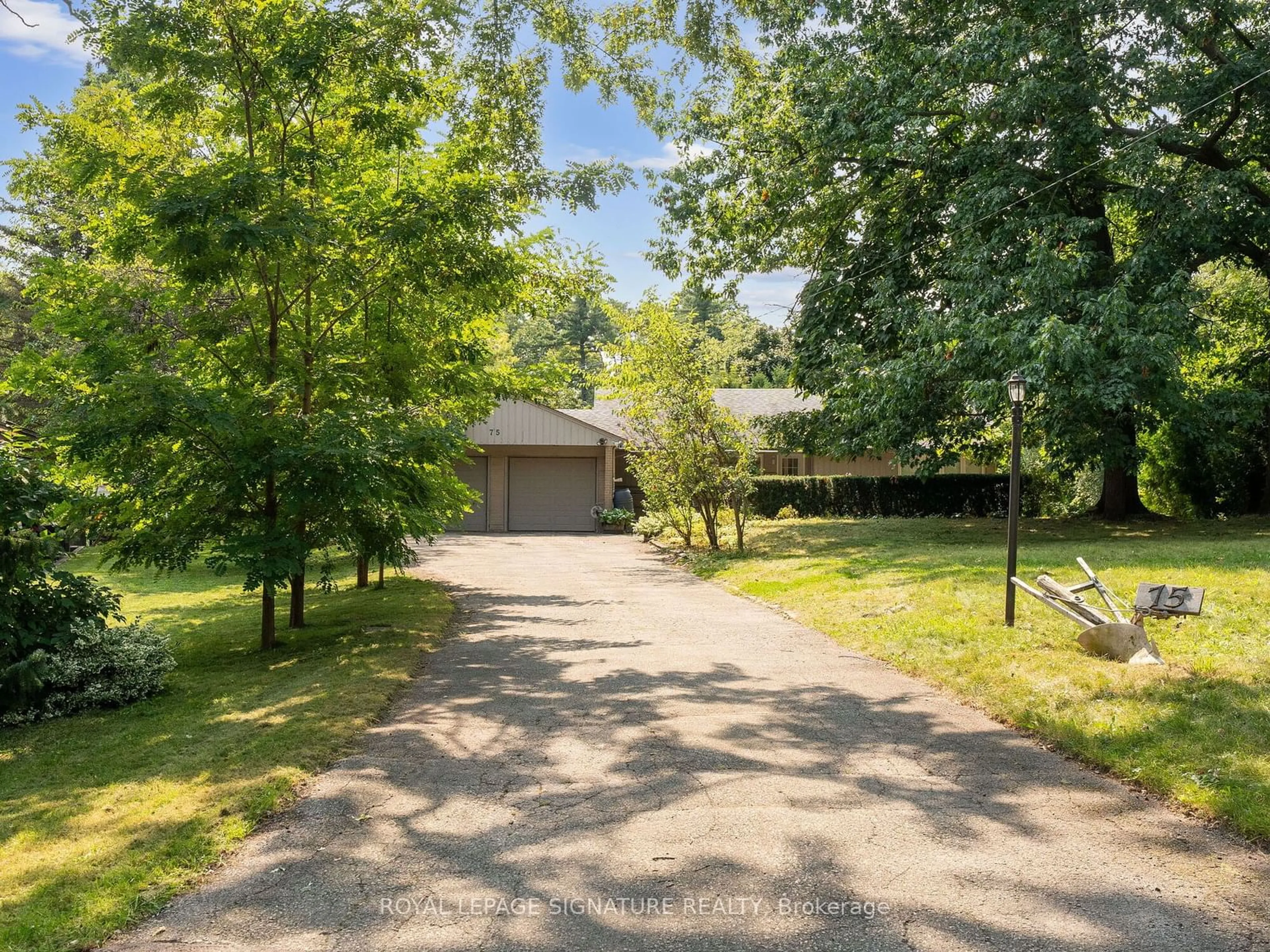 Frontside or backside of a home, the street view for 75 Leggett Ave, Toronto Ontario M9P 1X4