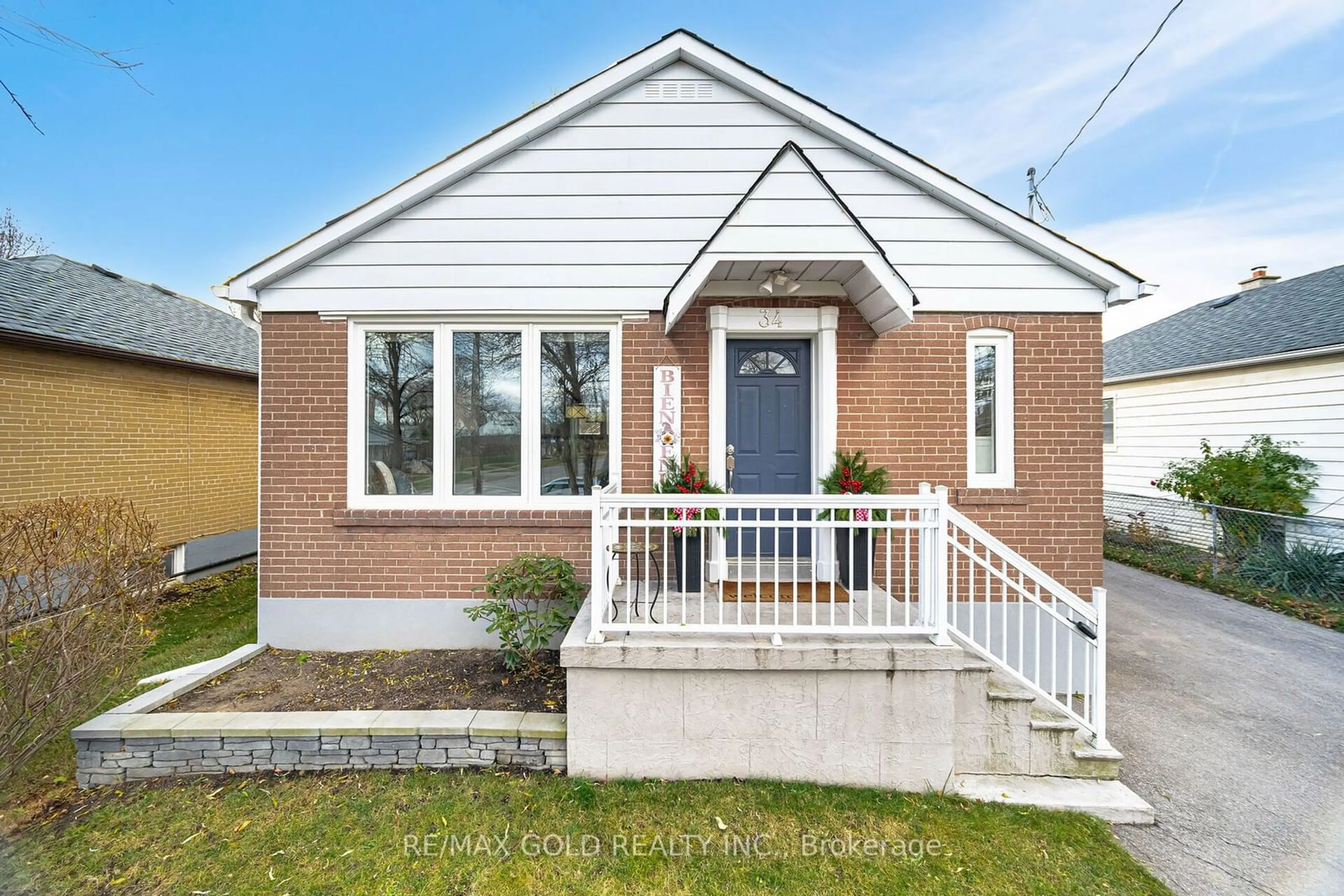 Home with brick exterior material for 34 Chalfont Rd, Toronto Ontario M9W 3S3