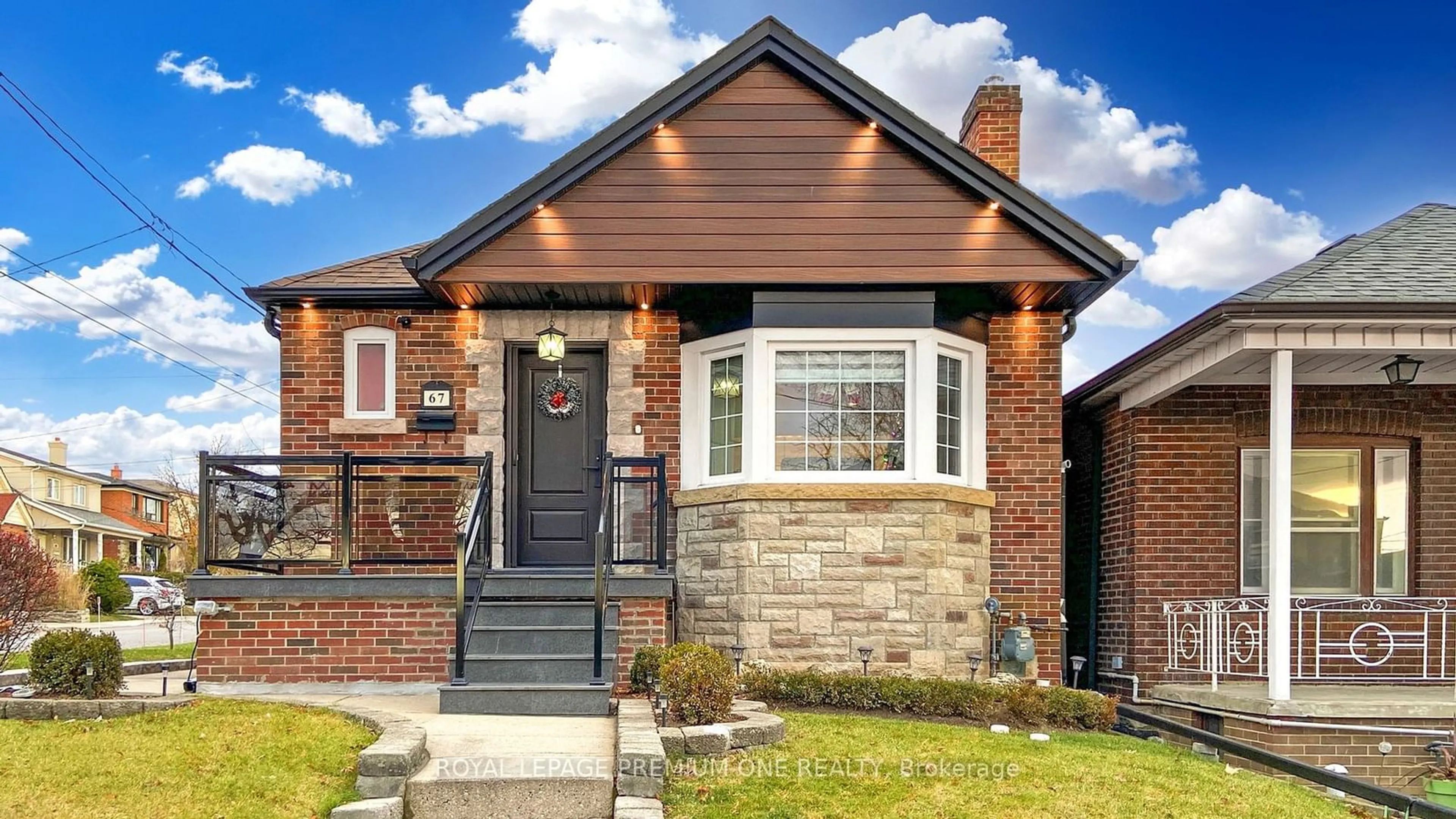 Home with brick exterior material for 67 Montcalm Ave, Toronto Ontario M6E 4N8